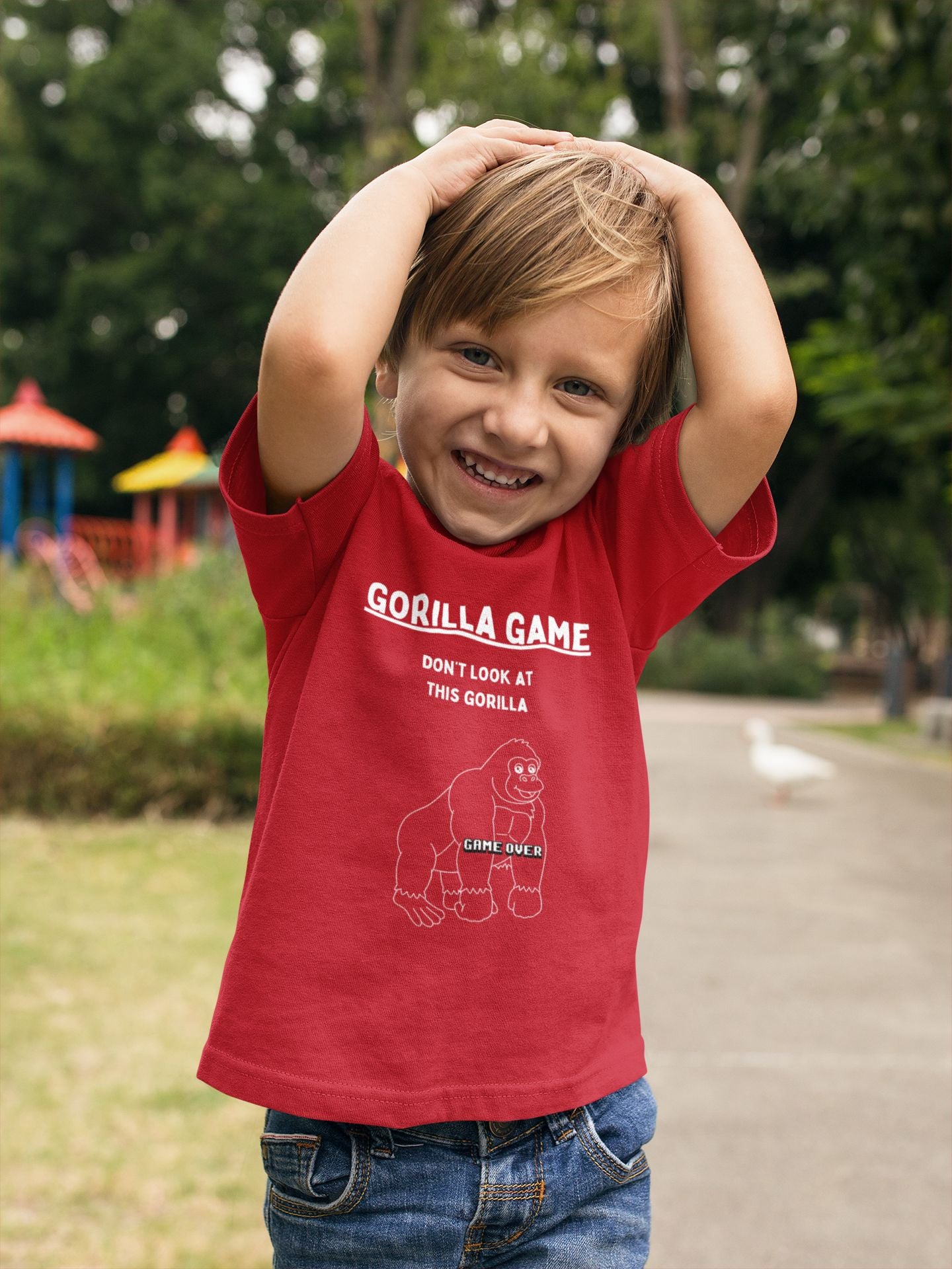 'Gorilla Game' Kids' T-Shirt – Fun, Interactive & Playful Unisex T-Shirt