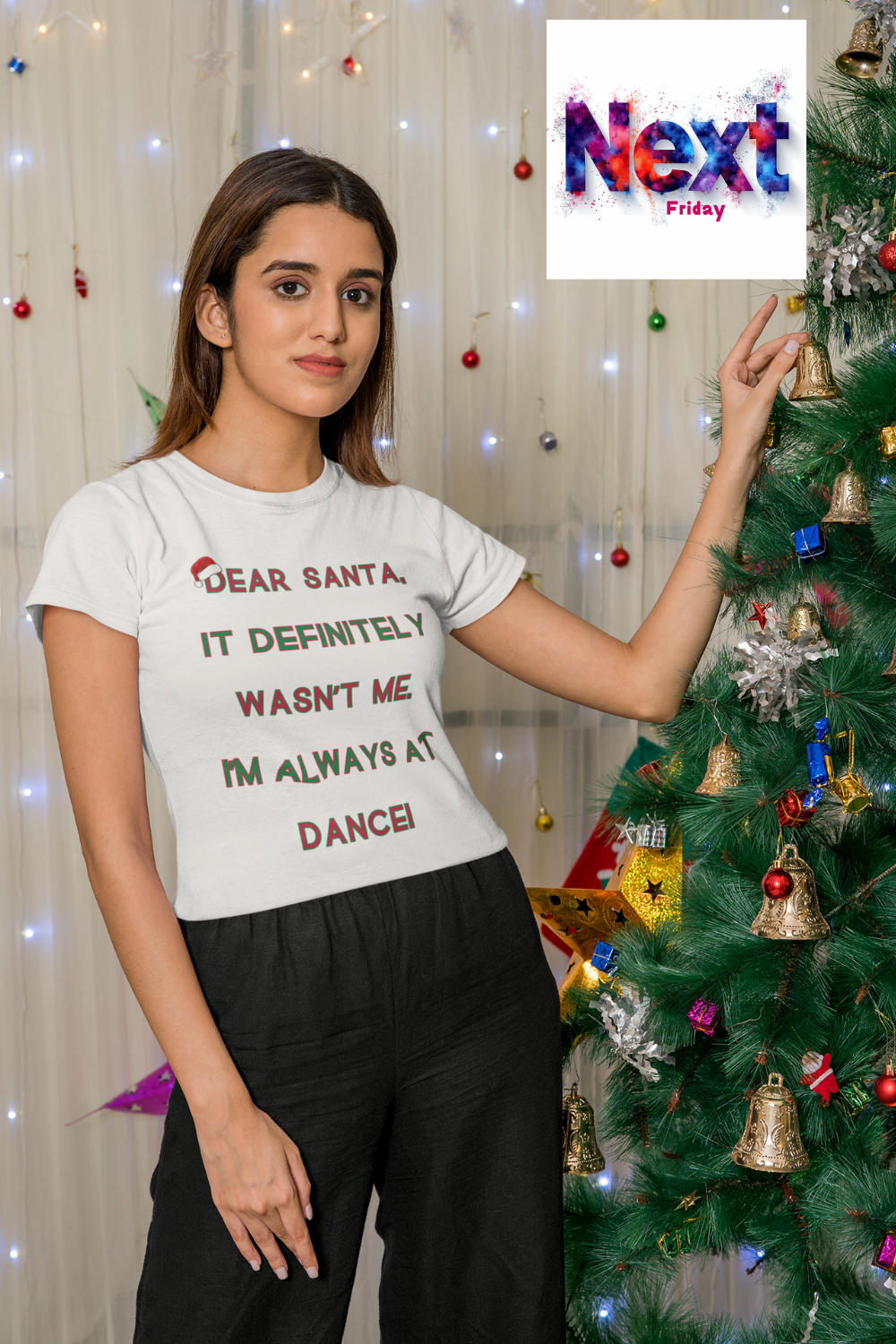 Dear Santa Dance Tee – Perfect Christmas Shirt for Dancers and Theatre Lovers