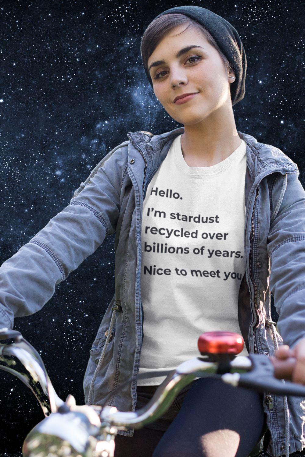 Hello, I’m Stardust Women’s T-shirt: A Thoughtful, Cosmic-Inspired Design