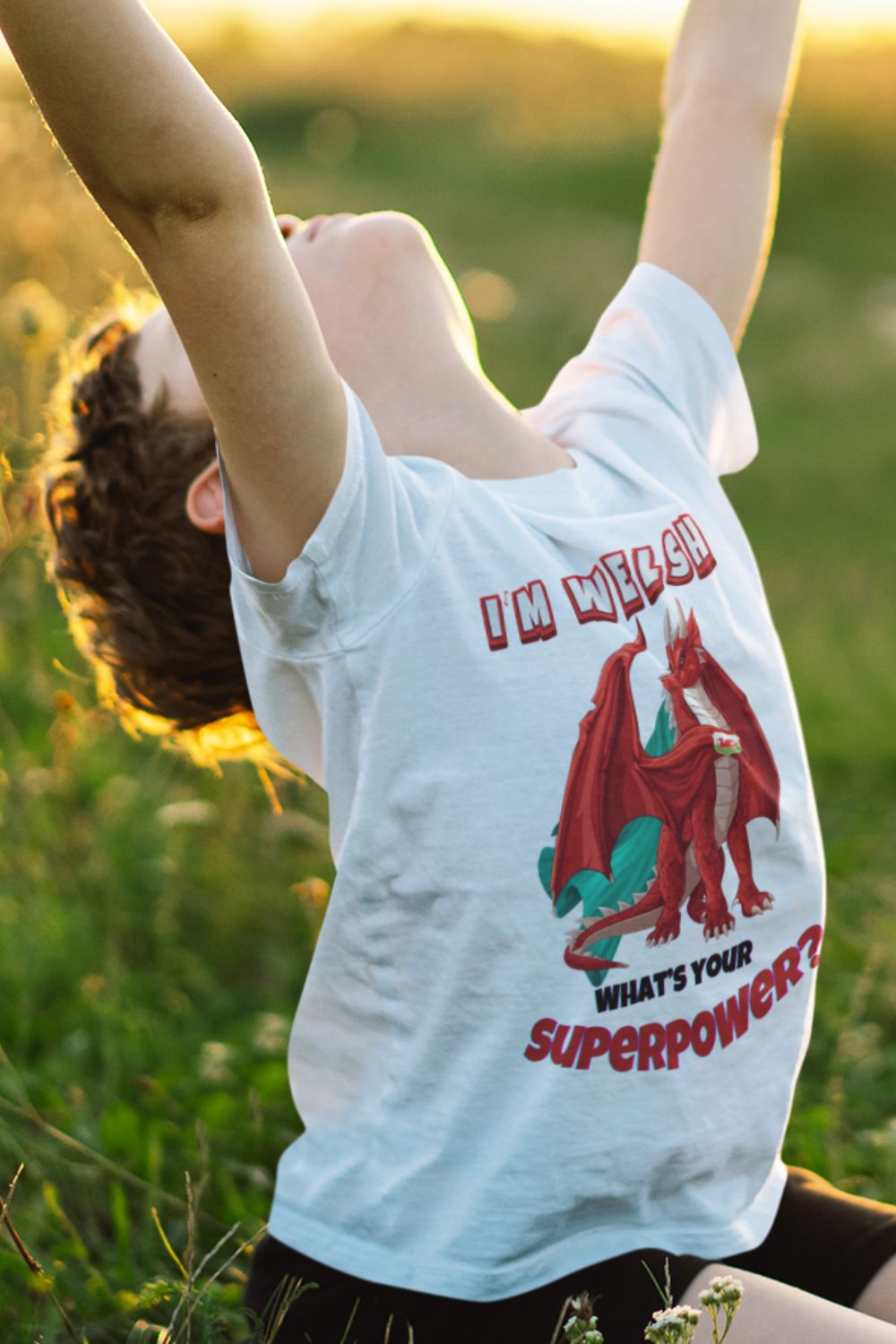 I'm Welsh, What's Your Superpower? Kids' T-shirt – Show Your Welsh Dragon Pride