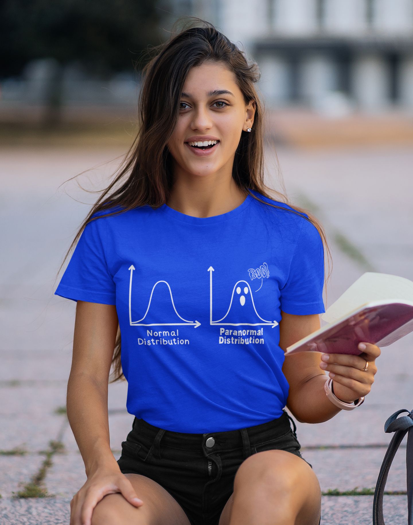 Paranormal Distribution T-Shirt – Women's Fit – Perfect for Math Lovers and Halloween Fans