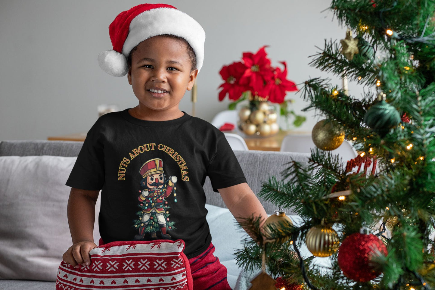 Nuts About Christmas Kids' T-Shirt – Festive Nutcracker Fun