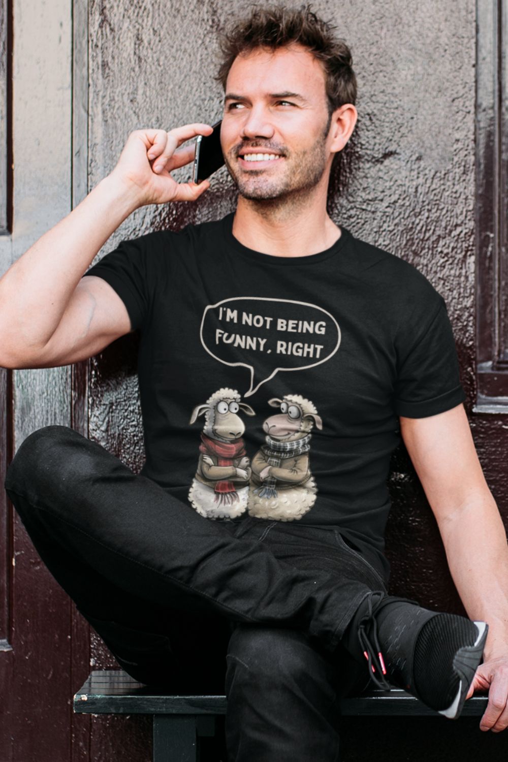 I'm Not Being Funny, Right? Men's (Unisex) T-shirt – Serious Welsh Humour Meets Comfort