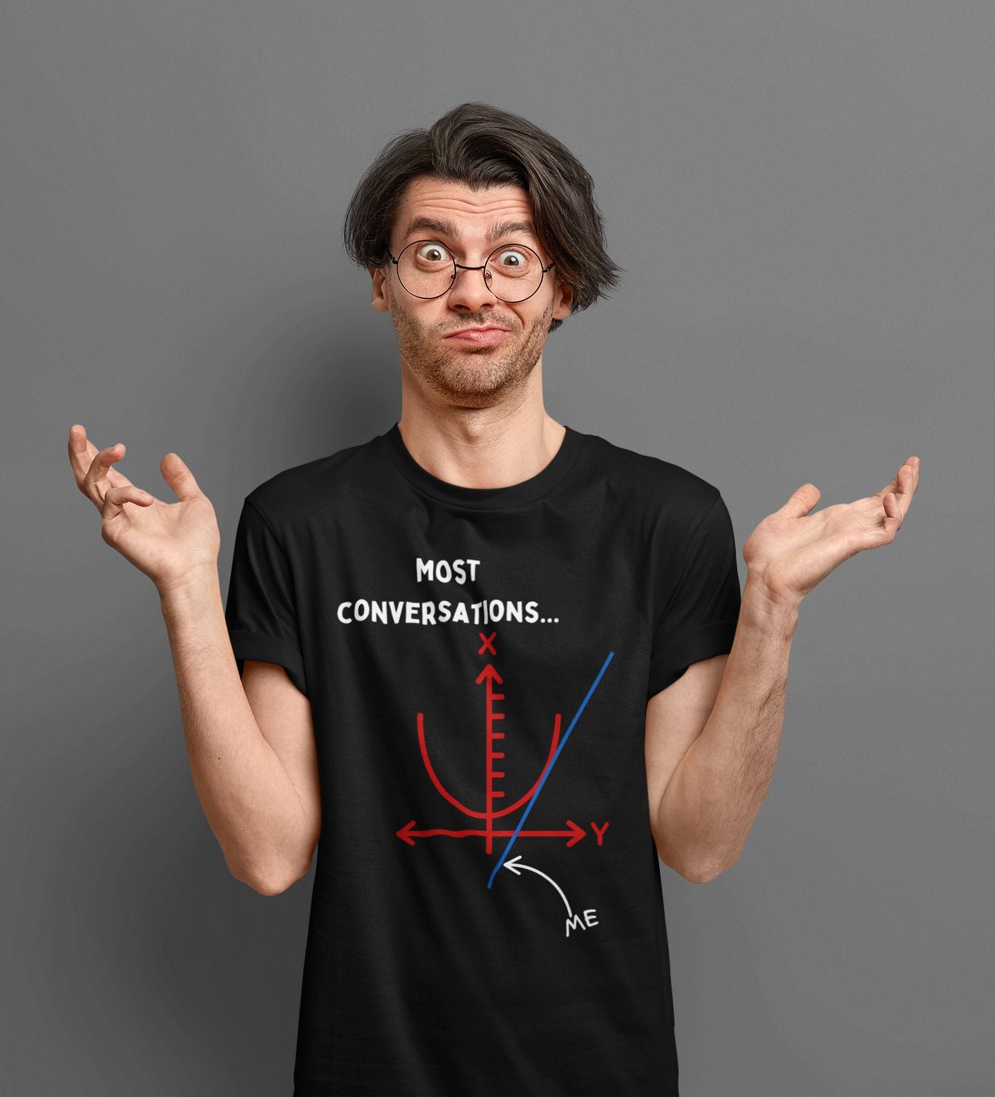 "Off on a Tangent" Maths Joke T-Shirt – Men’s/Unisex Fit – Clever Calculus-Inspired Design