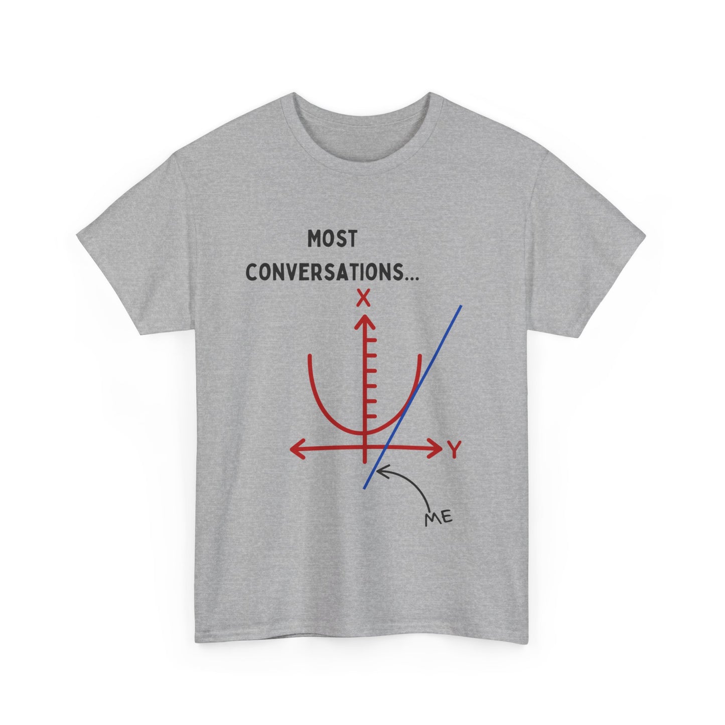 "Going Off on a Tangent" Adult Unisex T-Shirt  Smart Maths Humour for the Sharp-Minded