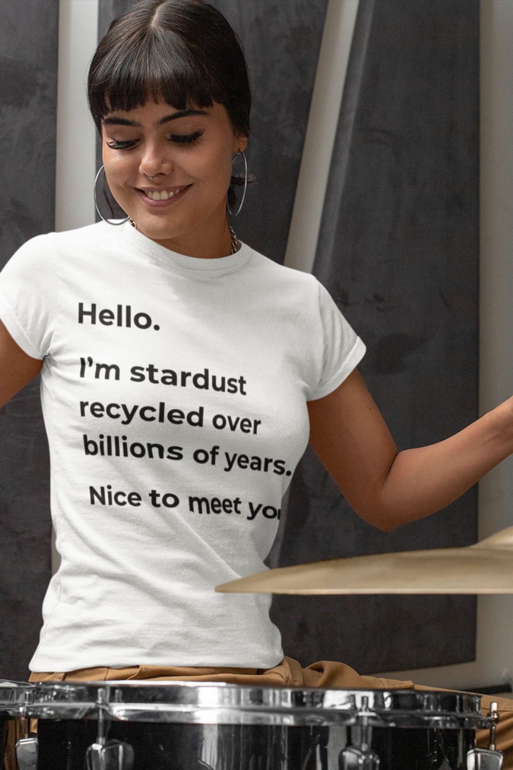 Hello, I’m Stardust Women’s T-shirt: A Thoughtful, Cosmic-Inspired Design