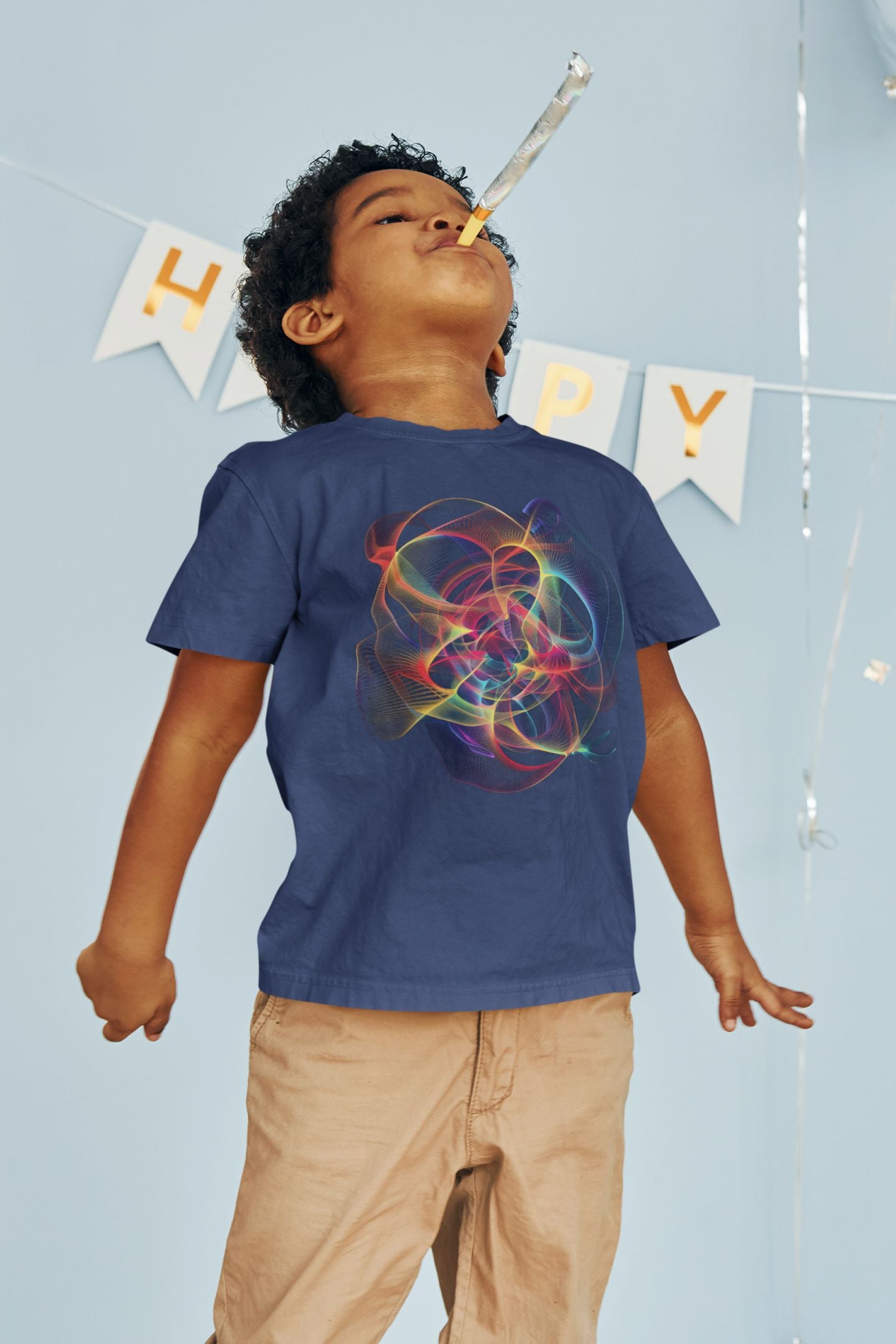 Kids' Unisex STEM Chaos Theory T-Shirt – Fun Maths Fractal Design