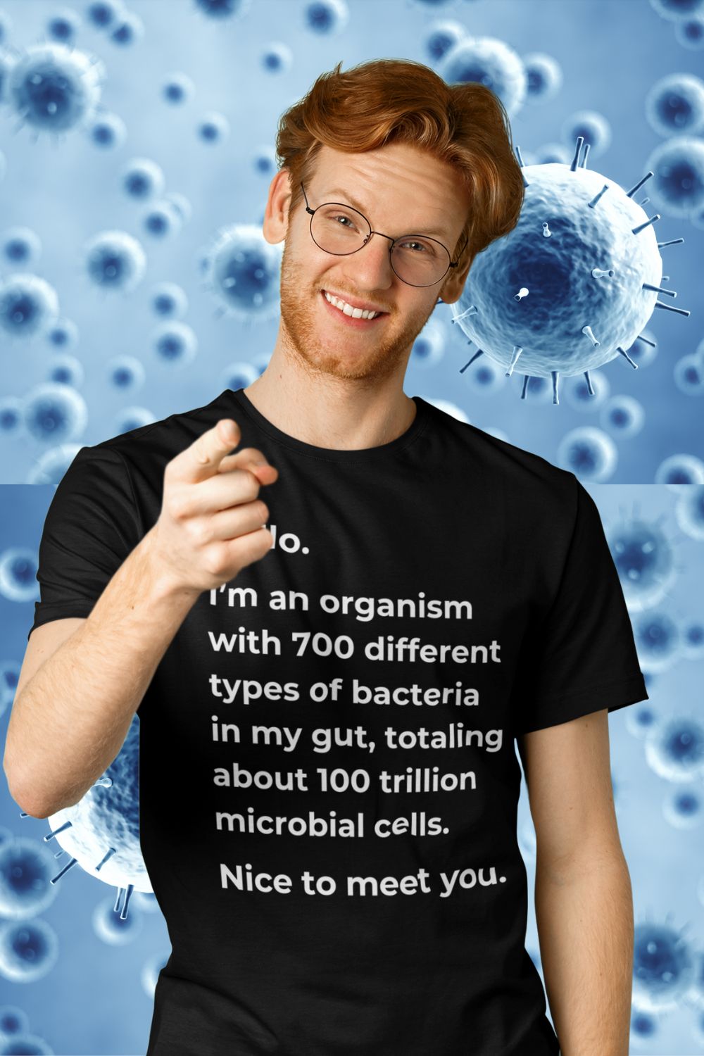 Microbial Universe Men's T-shirt (Unisex): Celebrate the Science Within