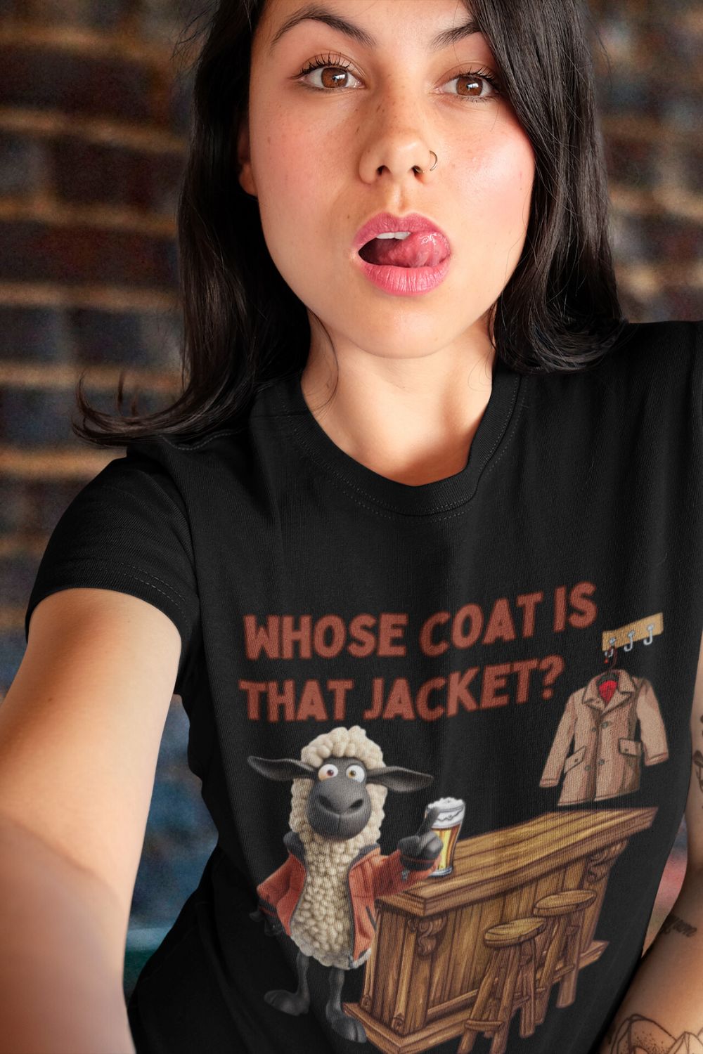 "Whose Coat Is That Jacket?" Women's Welsh T-Shirt – Celebrate Welsh Humour