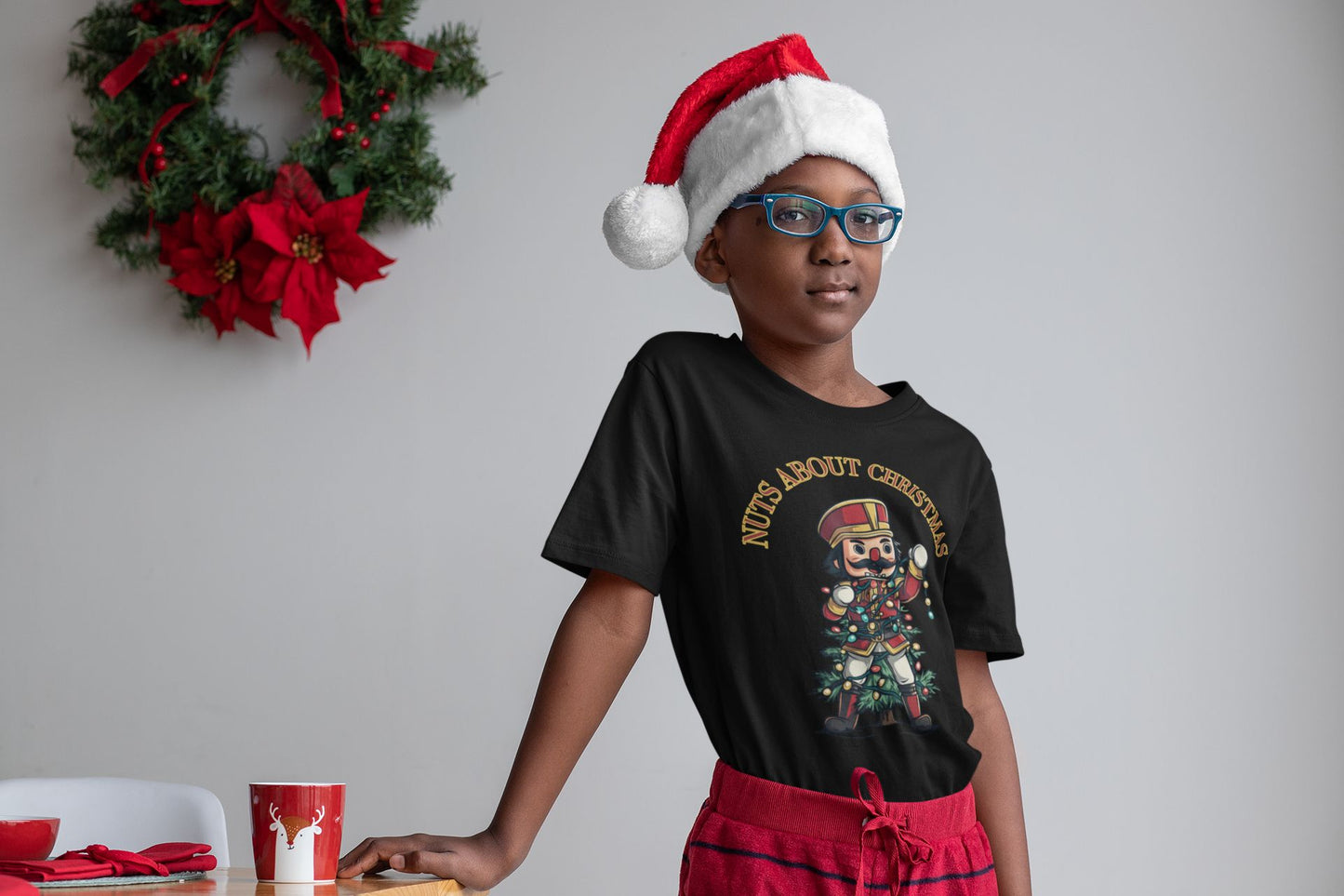 Nuts About Christmas Kids' T-Shirt – Festive Nutcracker Fun