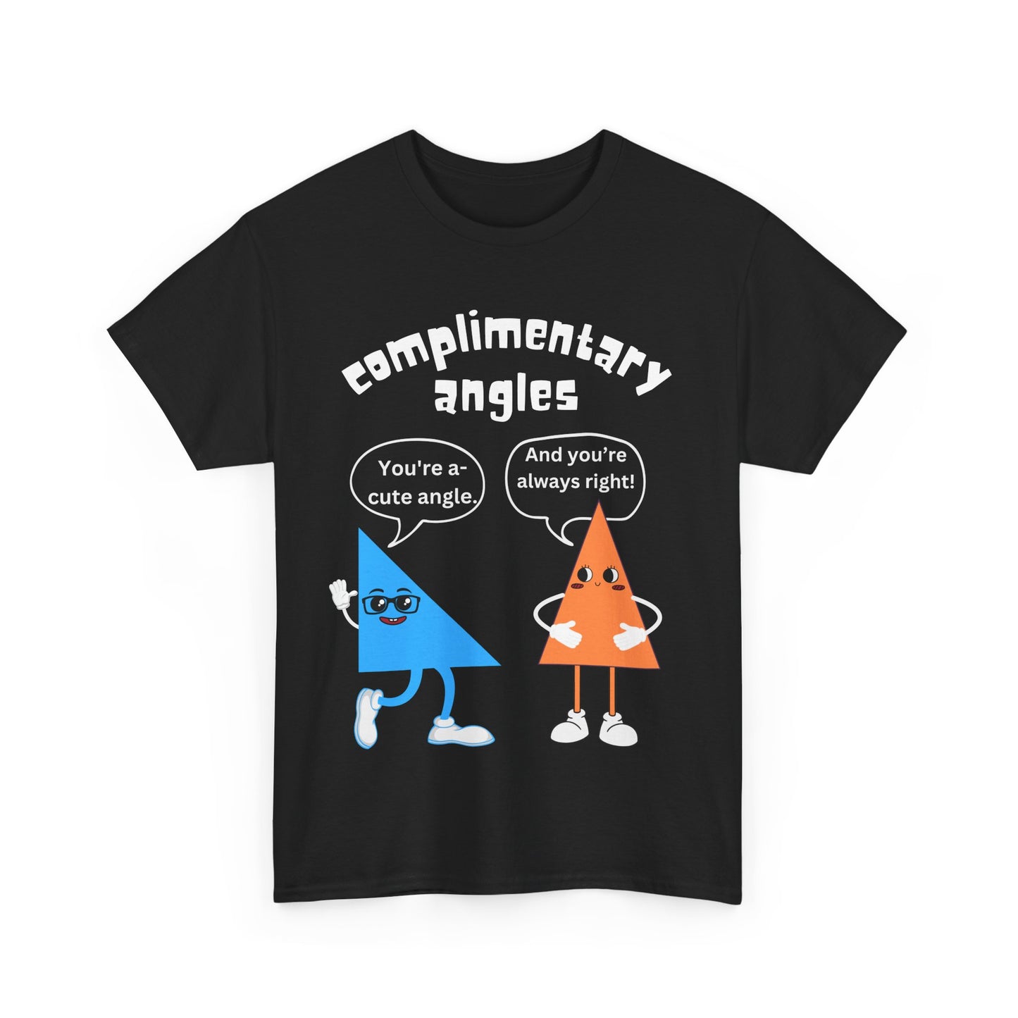 Men's Complimentary Angles Funny Maths T-Shirt – Unisex Fit for Maths Enthusiasts