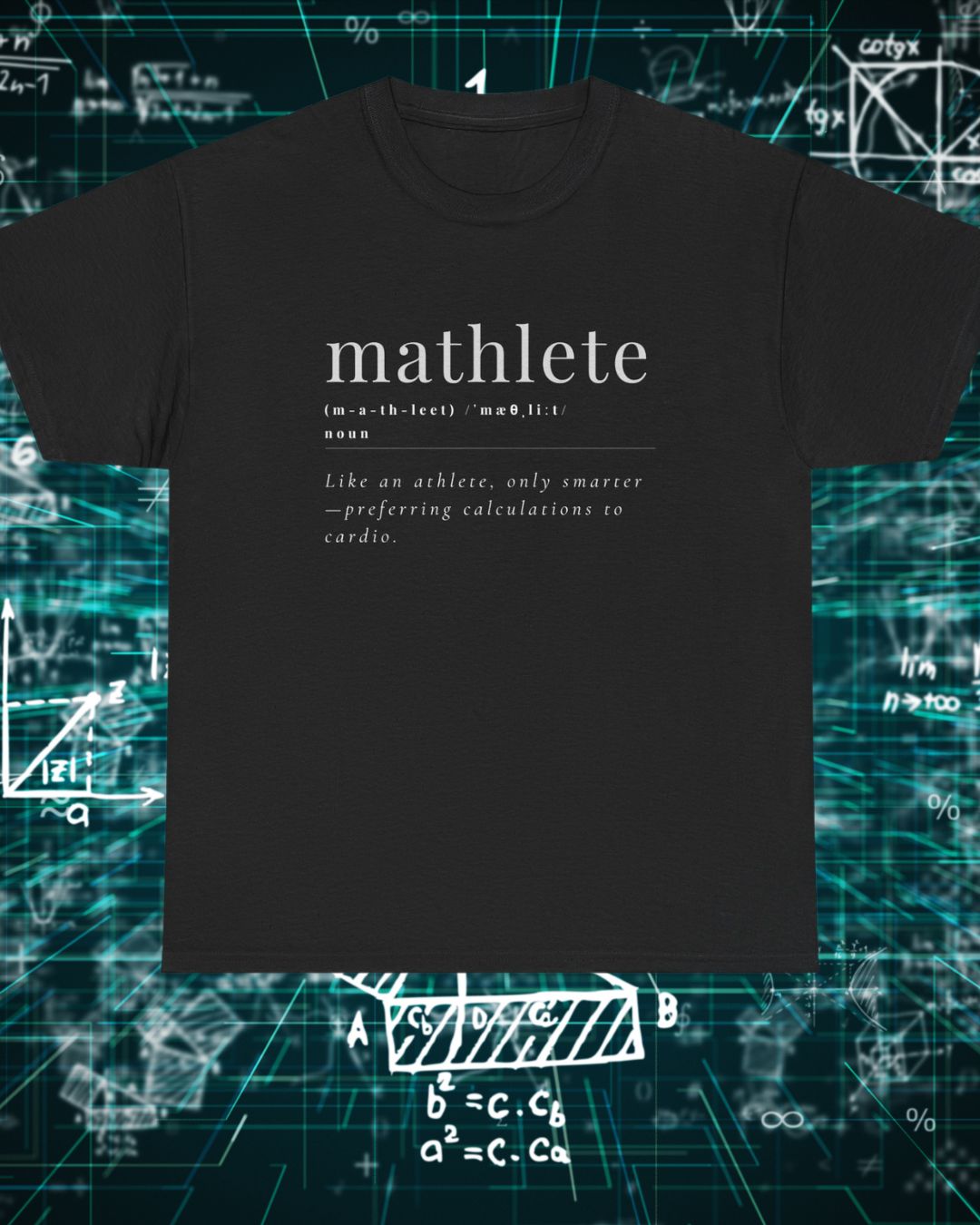 Men's Mathlete Unisex Heavy Cotton T-shirt – Clever Math Humour Design