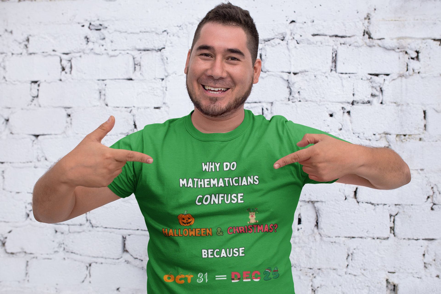 Confused Math Genius T-Shirt – Men’s/Unisex Fit – Perfect for Halloween, Christmas, and Casual Wear