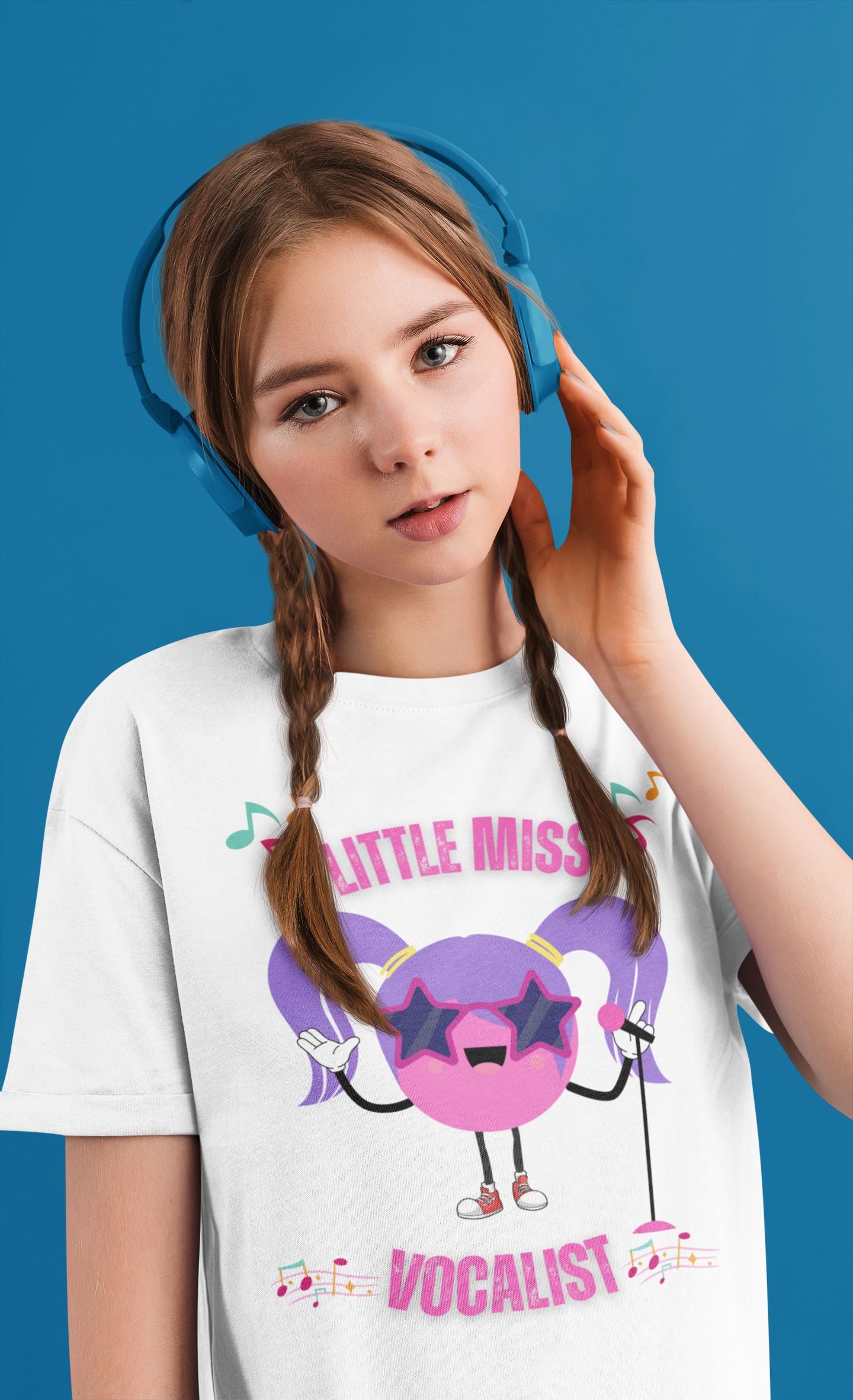 Little Miss Vocalist Theatre Kids T-Shirt – Perfect for Aspiring Singers and Performers