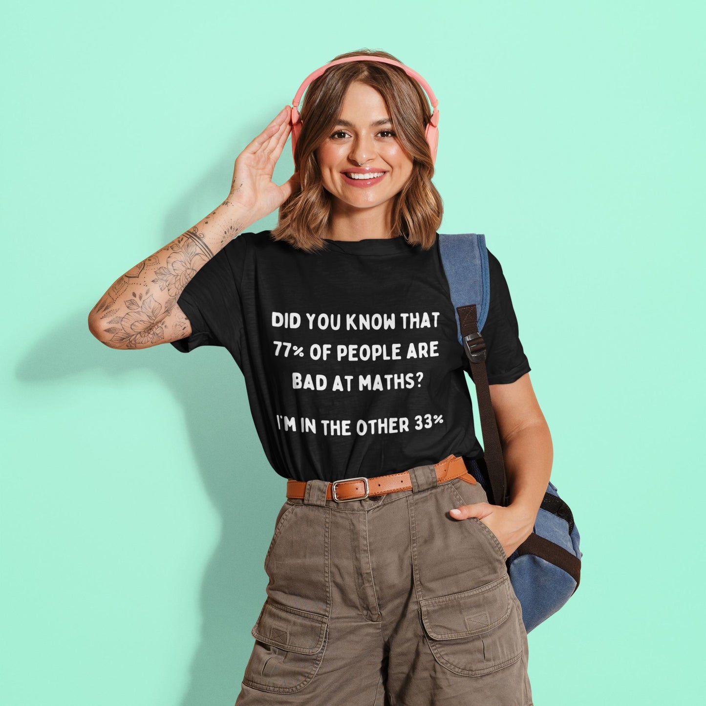 Did You Know? Men's Unisex T-Shirt – 77% of People Are Bad at Maths