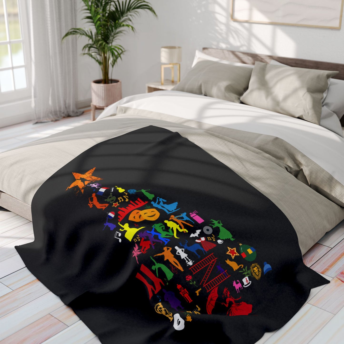 Musical Theatre Christmas Fleece Blanket - Cosy & Festive Theatre-Themed Throw