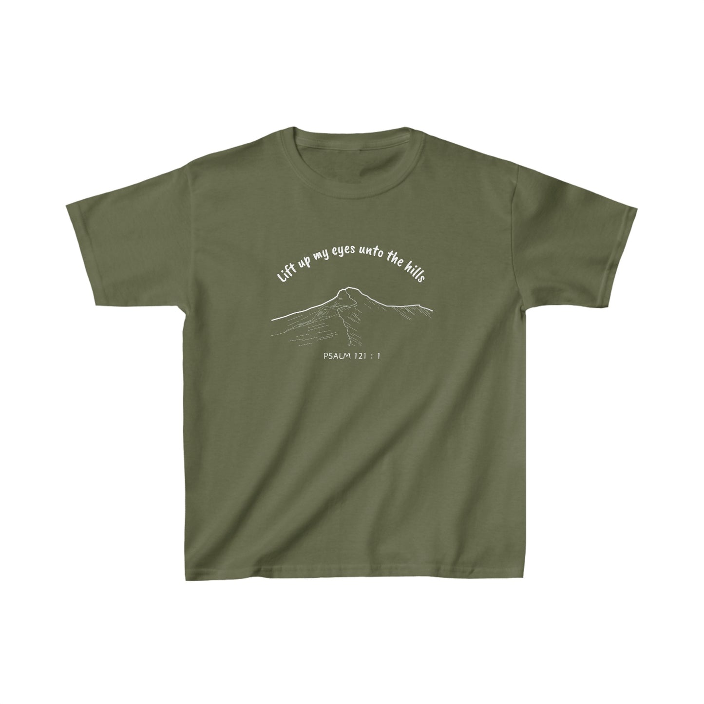 Lift Up My Eyes Unto the Hills - Kids’ T-Shirt – Psalm 121:1 Pen-y-Fan