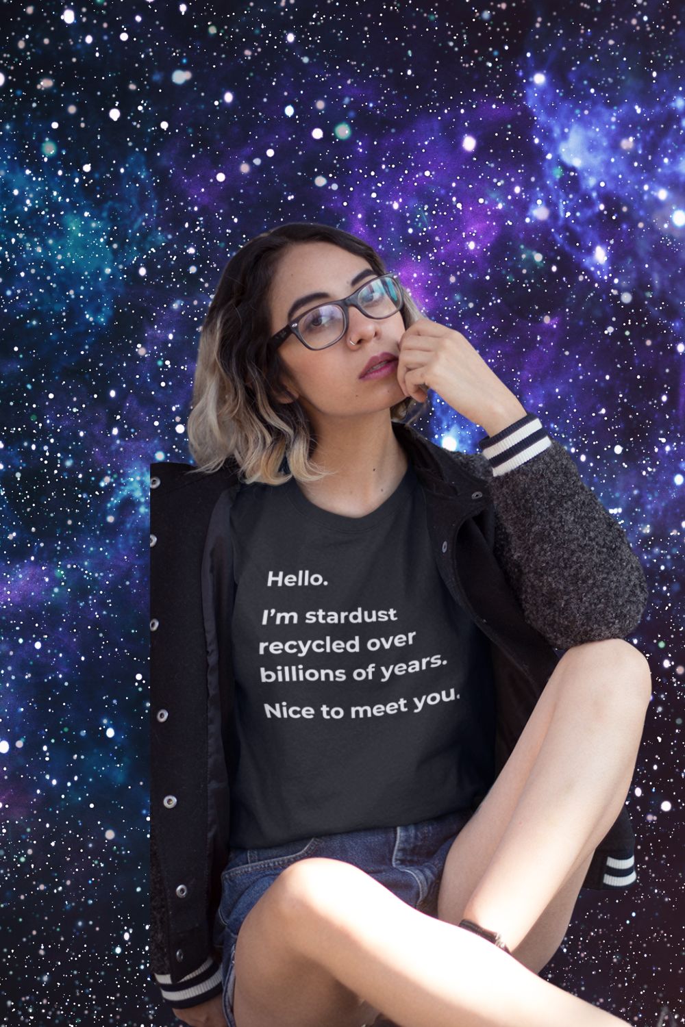 Hello, I’m Stardust Women’s T-shirt: A Thoughtful, Cosmic-Inspired Design