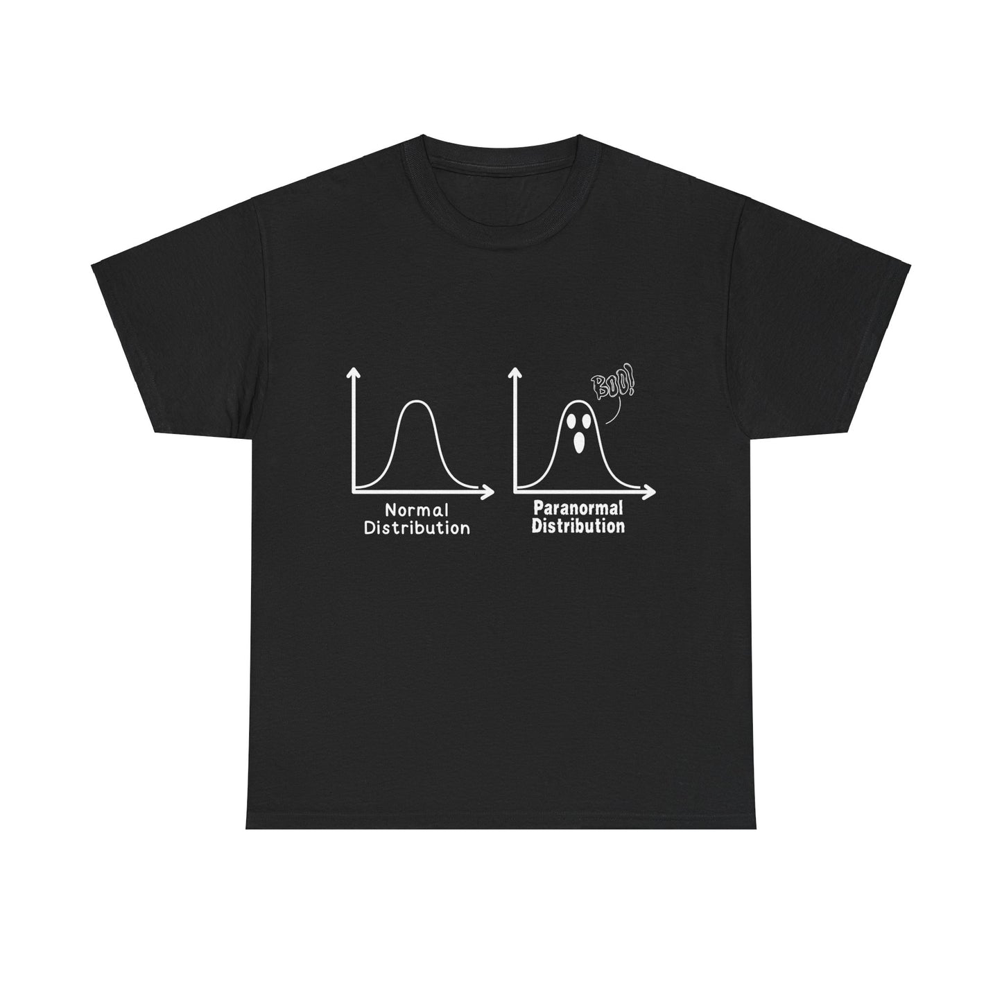 Paranormal Distribution T-Shirt – Men’s/Unisex Fit – Perfect for Math Lovers and Halloween Fans