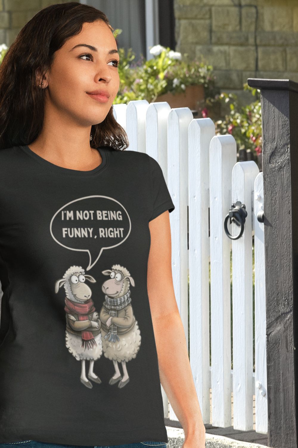 I'm Not Being Funny, Right? Women's T-shirt – Playful Welsh Humour with a Feminine Fit