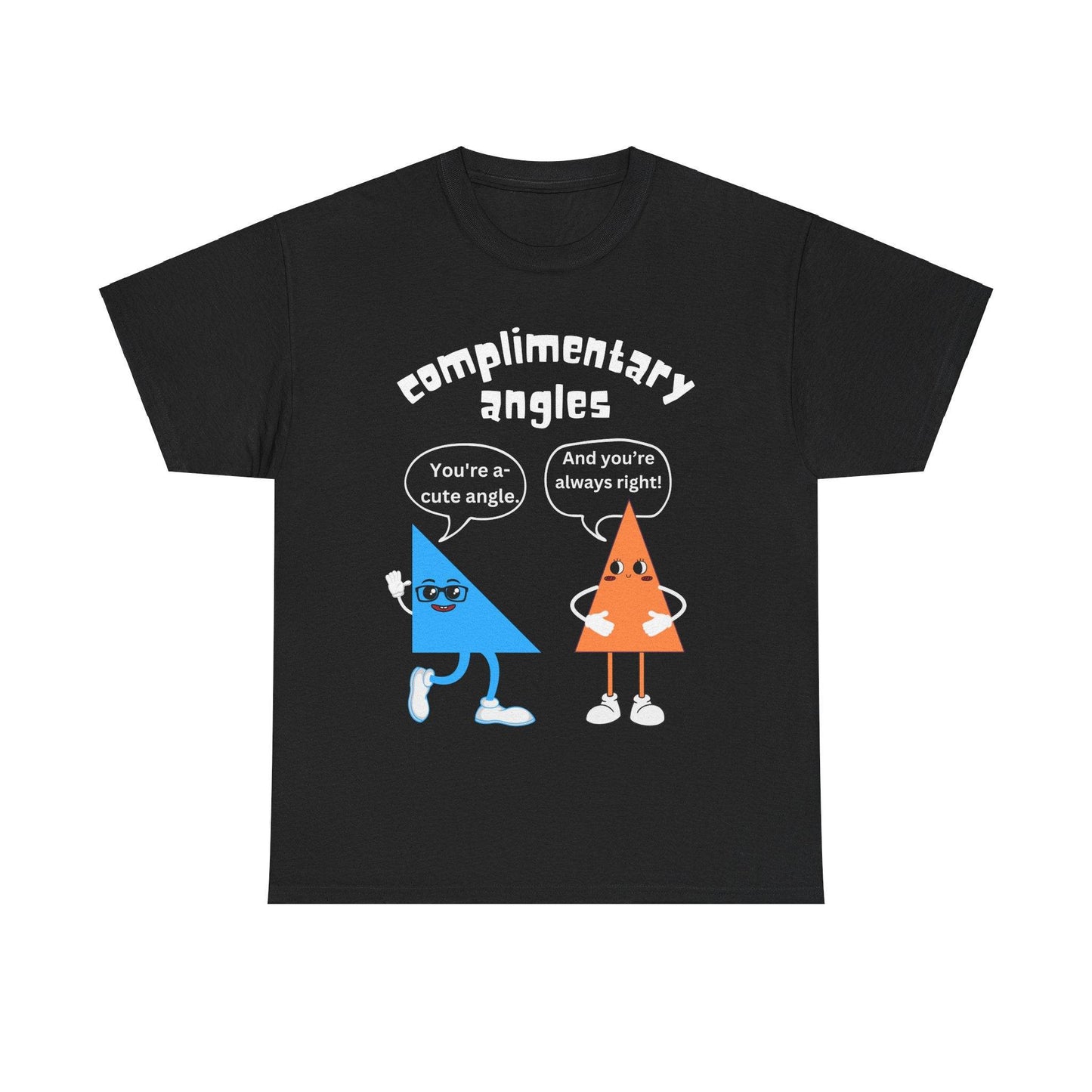 Men's Complimentary Angles Funny Maths T-Shirt – Unisex Fit for Maths Enthusiasts