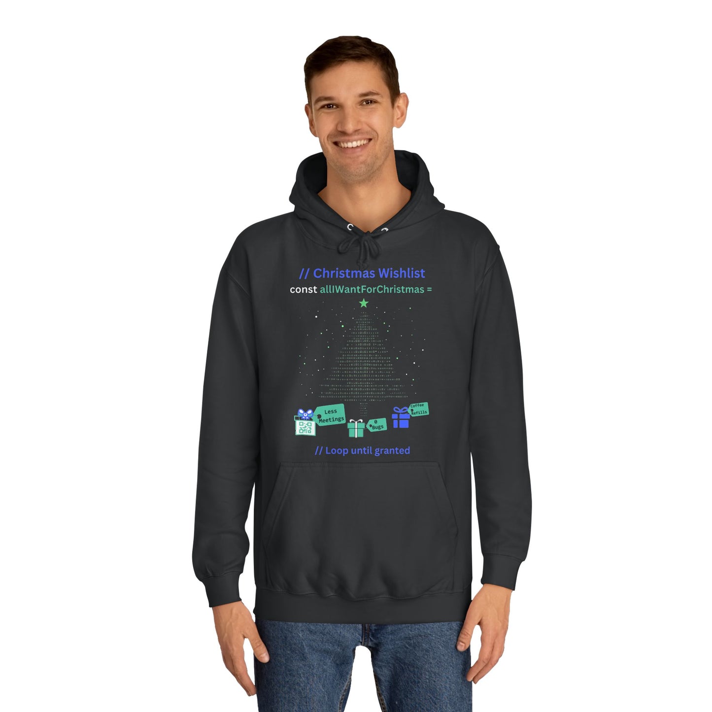 Code Your Christmas in Style MEN’S Unisex Hoodie