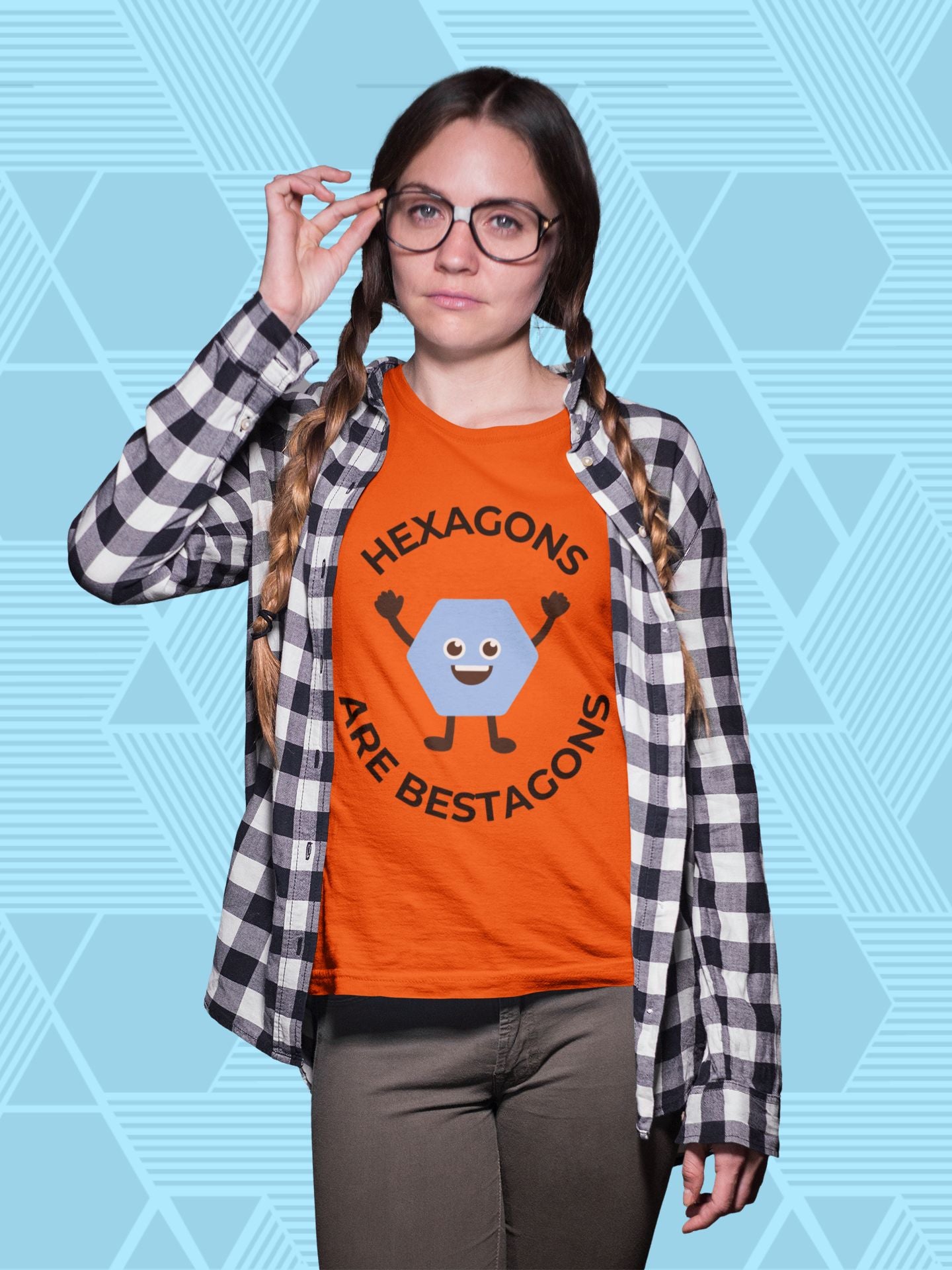 Hexagons Are Bestagons – Kids' STEM T-Shirt