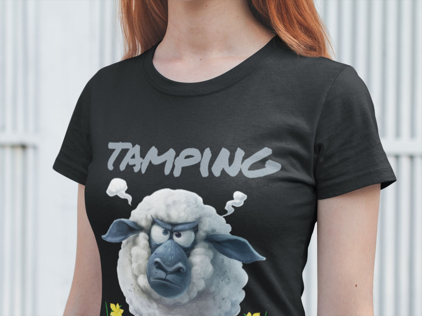 Tamping Welsh Sheep Women's T-Shirt – Celebrate Welsh Humour