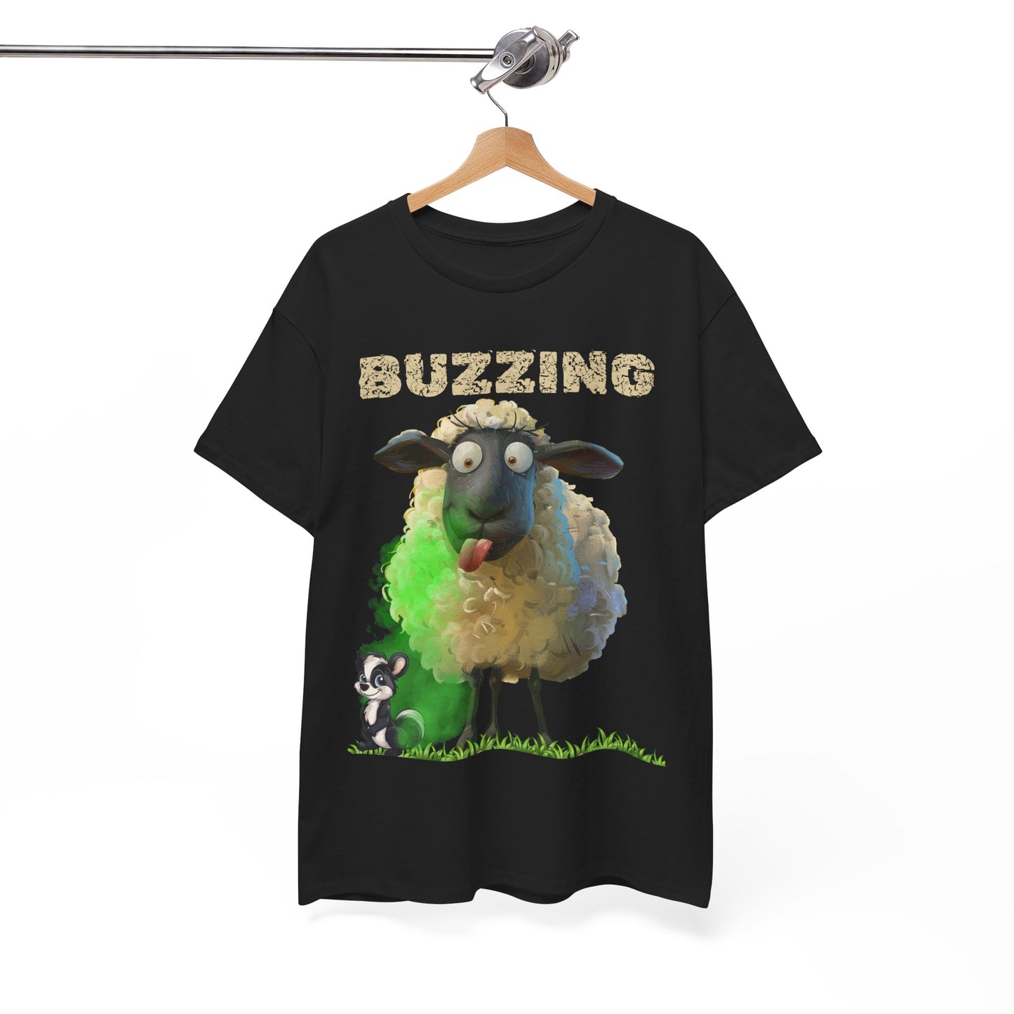 Buzzing Baa-d Men's T-shirt – Celebrate Welsh Humour