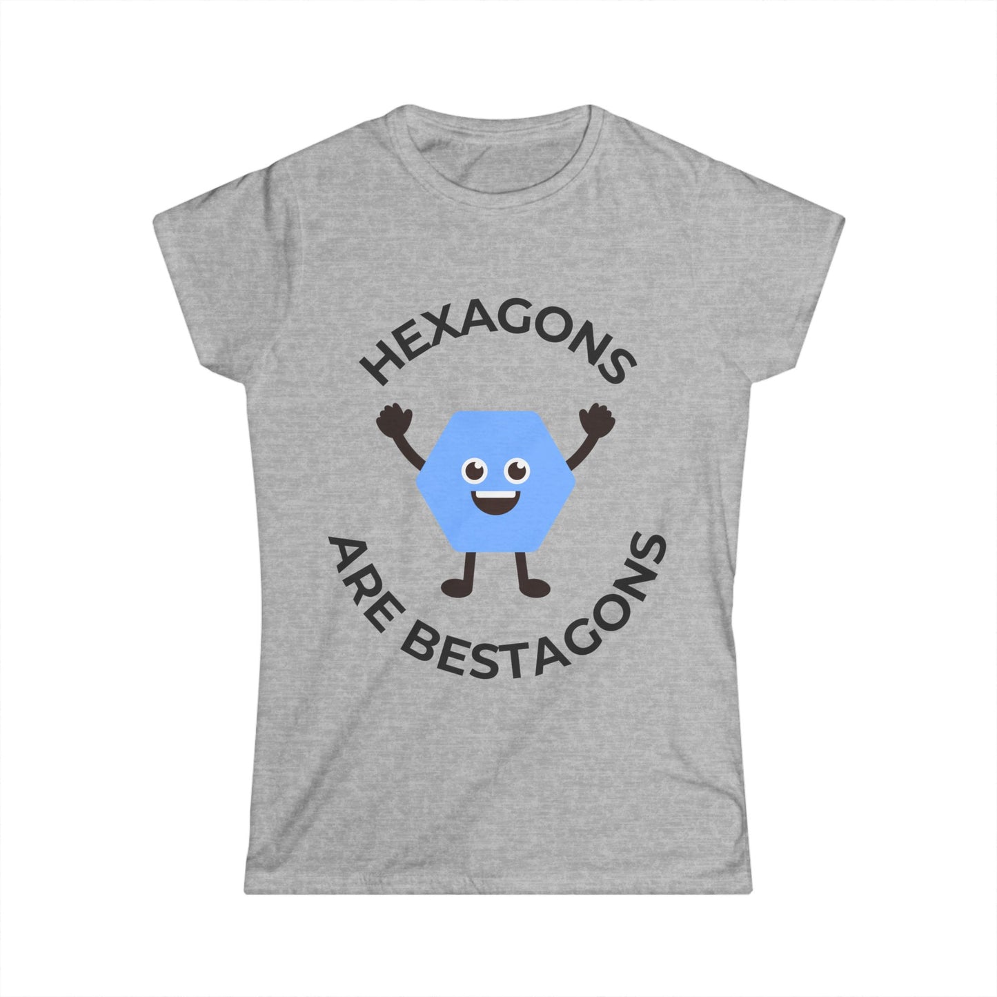 "Hexagons Are Bestagons" Women's T-shirt – Fun & Stylish Geometry T-shirt