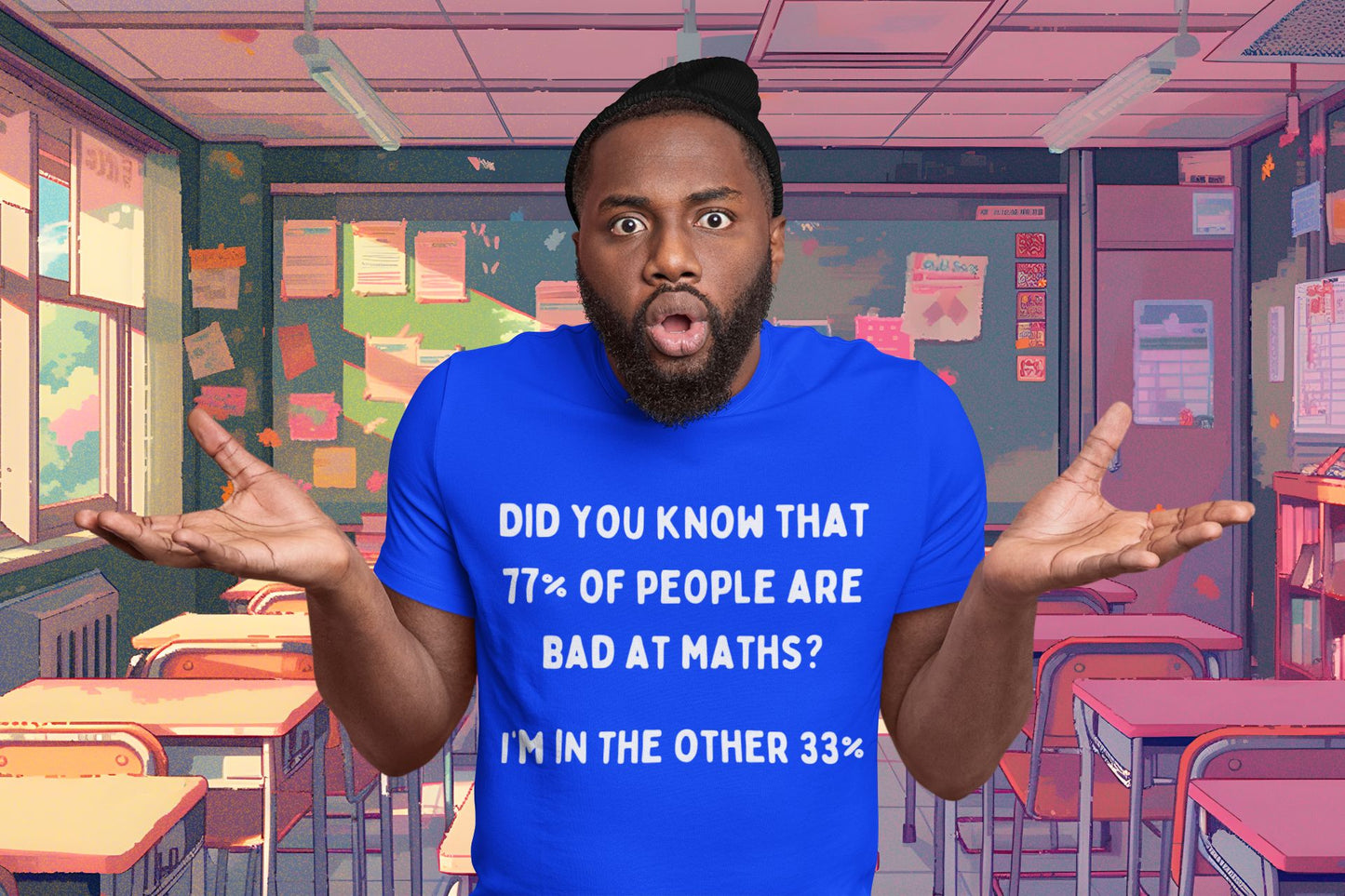 Did You Know? Men's Unisex T-Shirt – 77% of People Are Bad at Maths