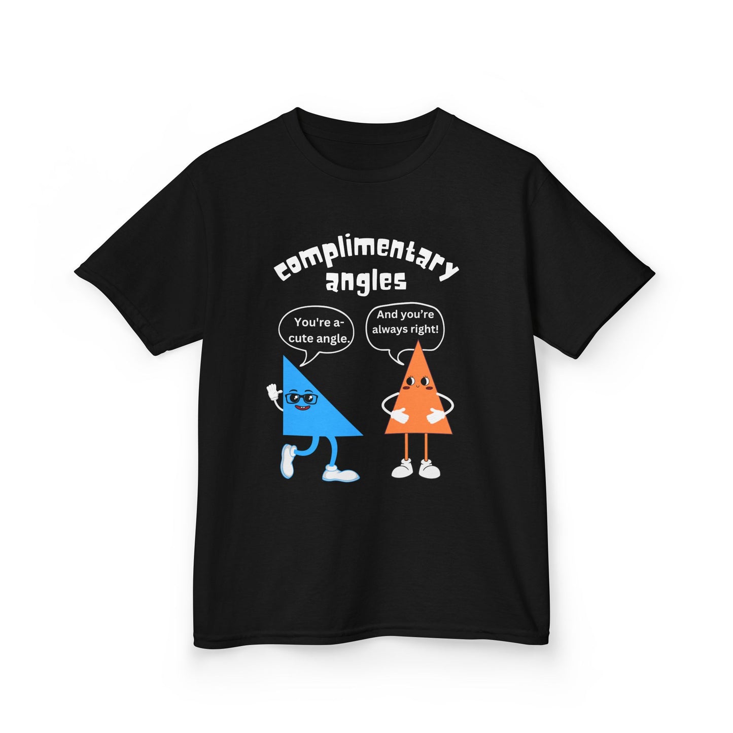 Complimentary Angles Funny Maths Kids' T-Shirt – Clever STEM-Inspired Design