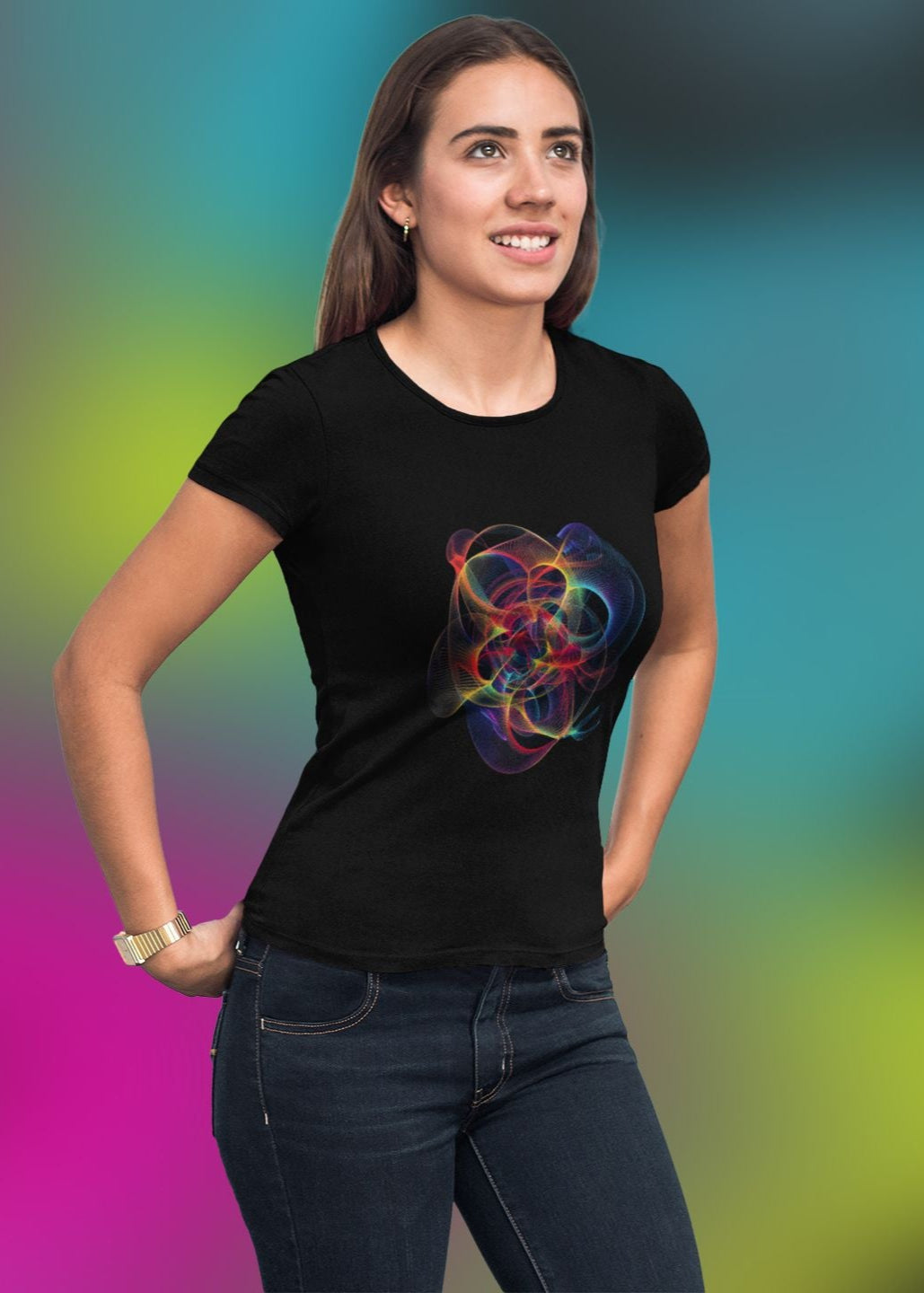 Mesmerising Chaos Theory T-Shirt – Women’s Fit – Stylish Science-Inspired Design for Maths Enthusiasts