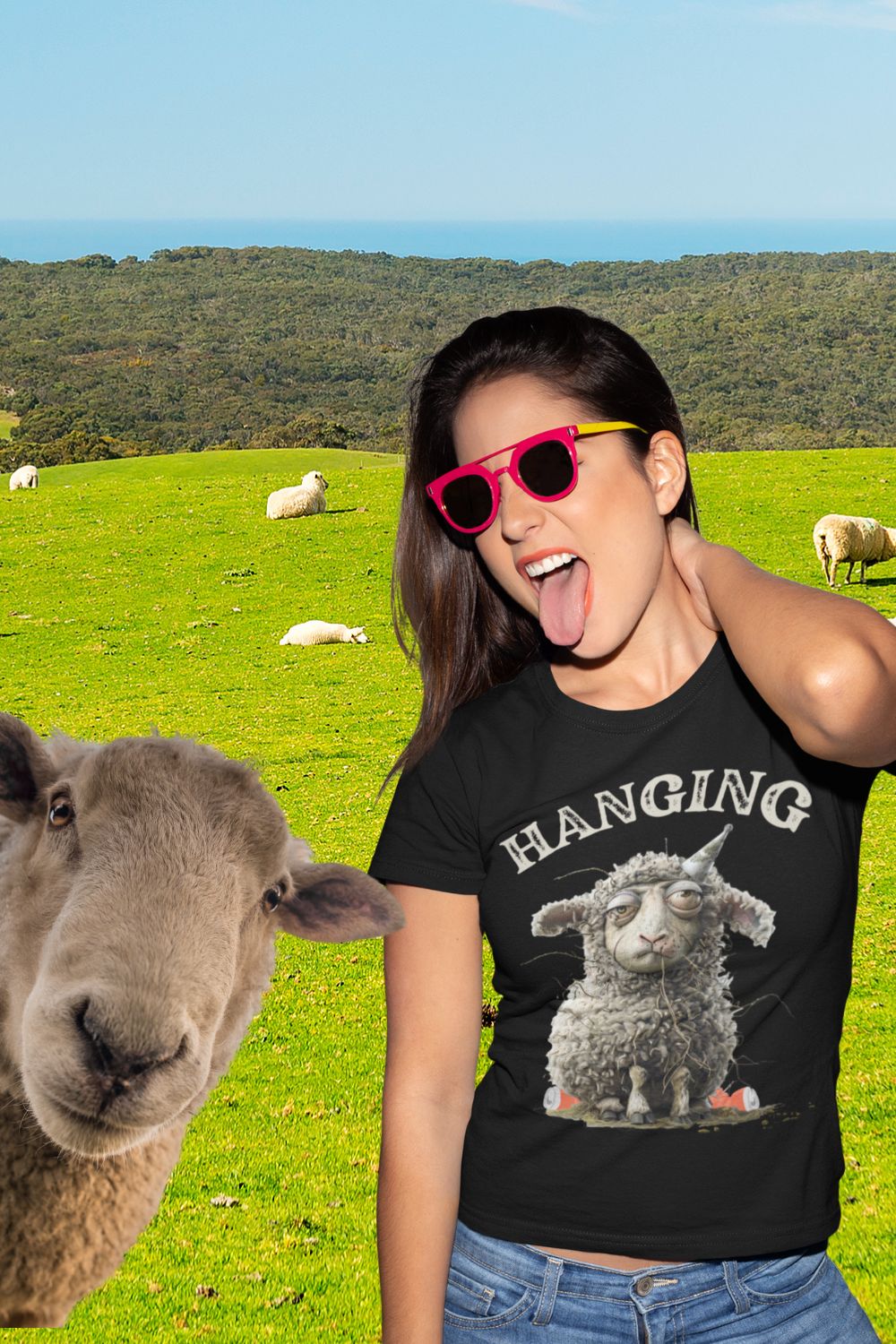 Welsh Hangover: Ewe-nique Design Women's T-shirt