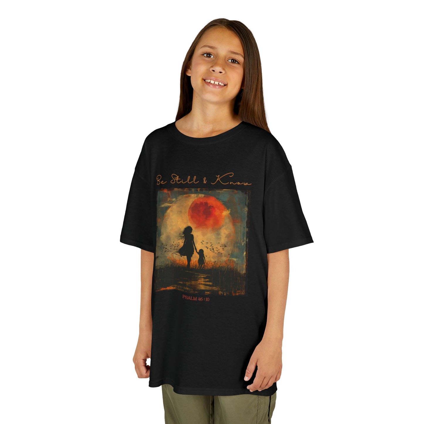 Be Still and Know – Faith-Inspired Kids T-shirt (Psalm 46:10)