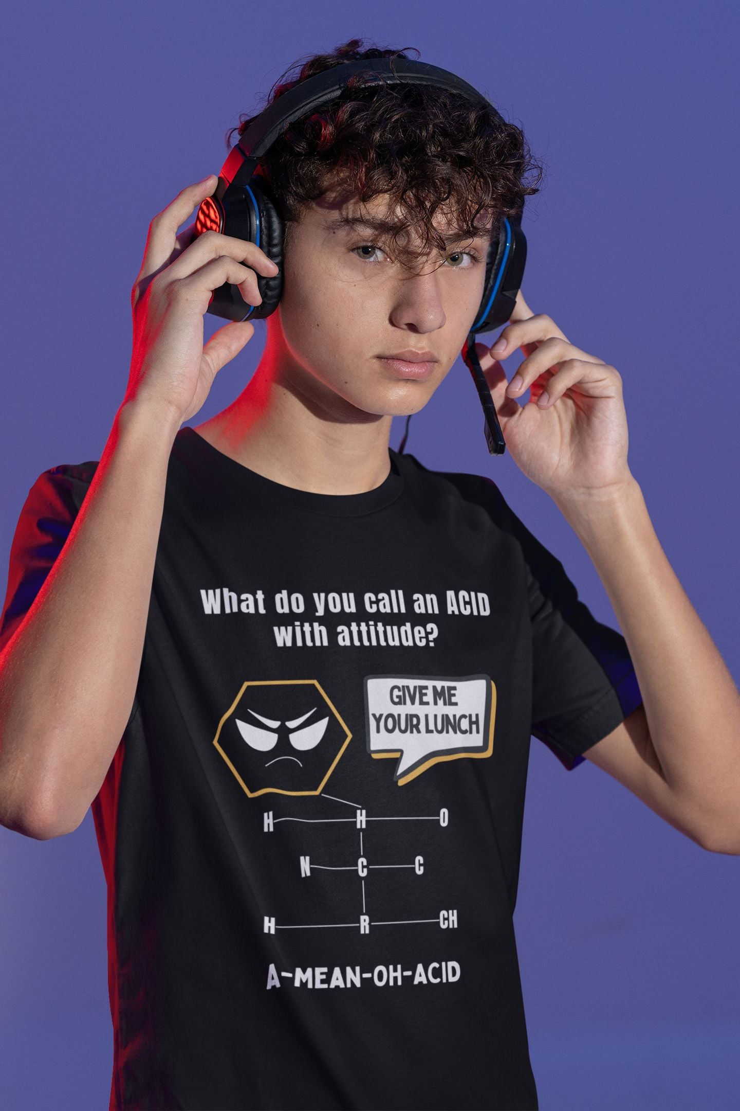 What Do You Call an Acid with an Attitude? Kids' STEM T-Shirt