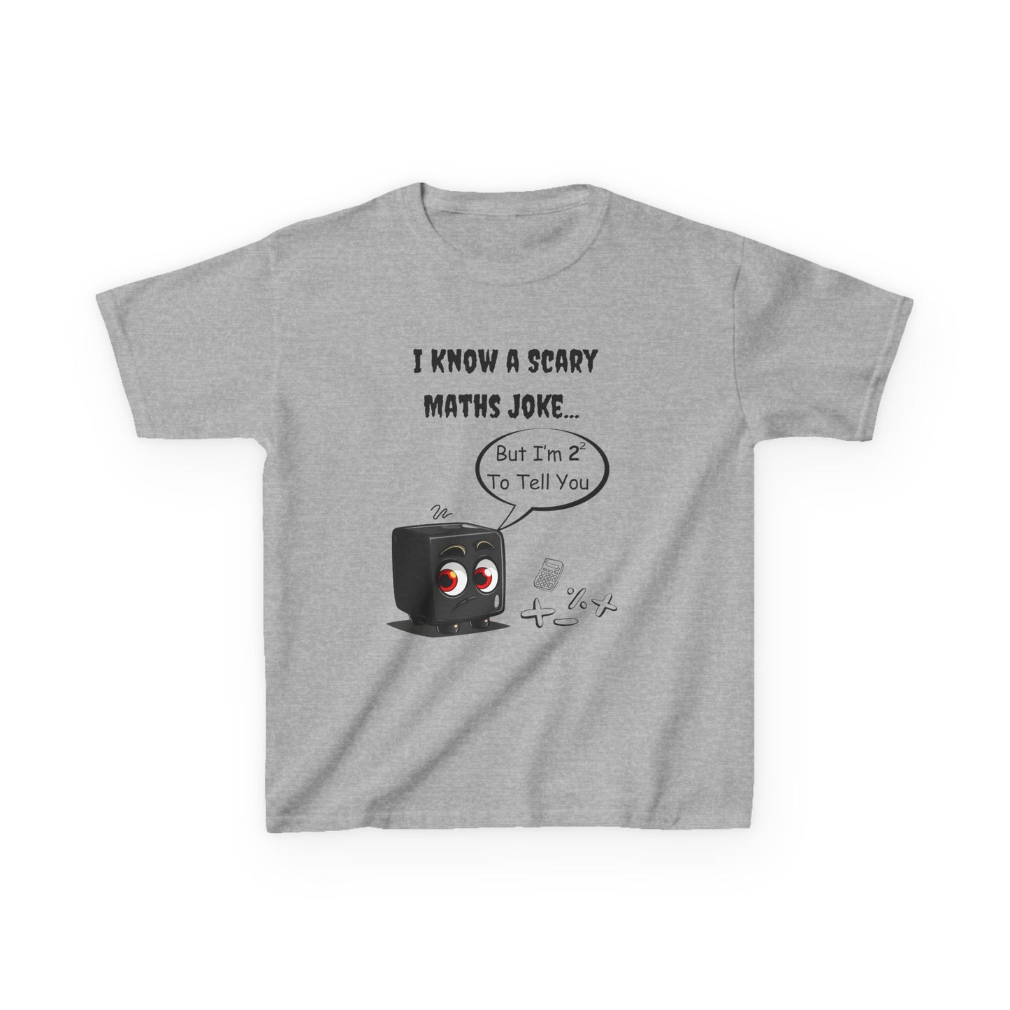 'I Know a Terrifying Maths Joke' Kids' STEM T-Shirt – Funny Gift for Clever Kids & Math Lovers