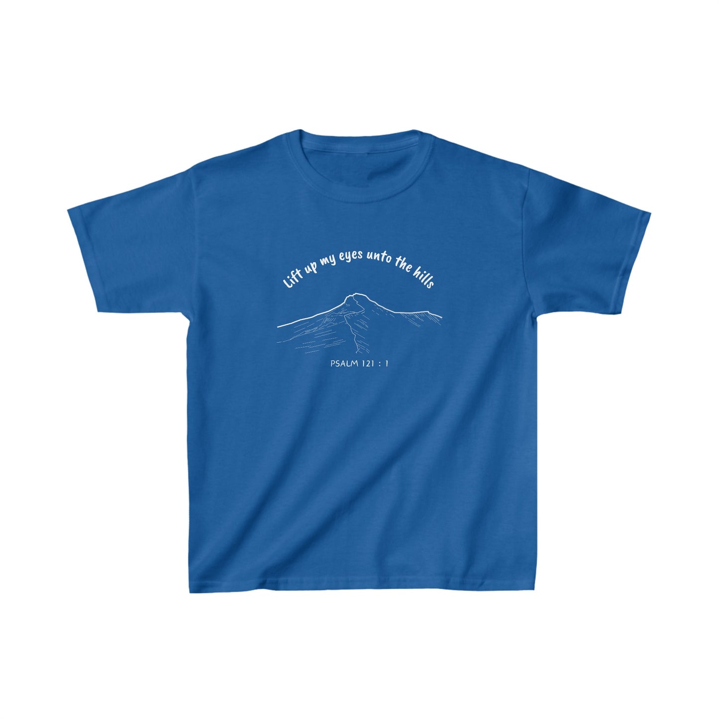 Lift Up My Eyes Unto the Hills - Kids’ T-Shirt – Psalm 121:1 Pen-y-Fan