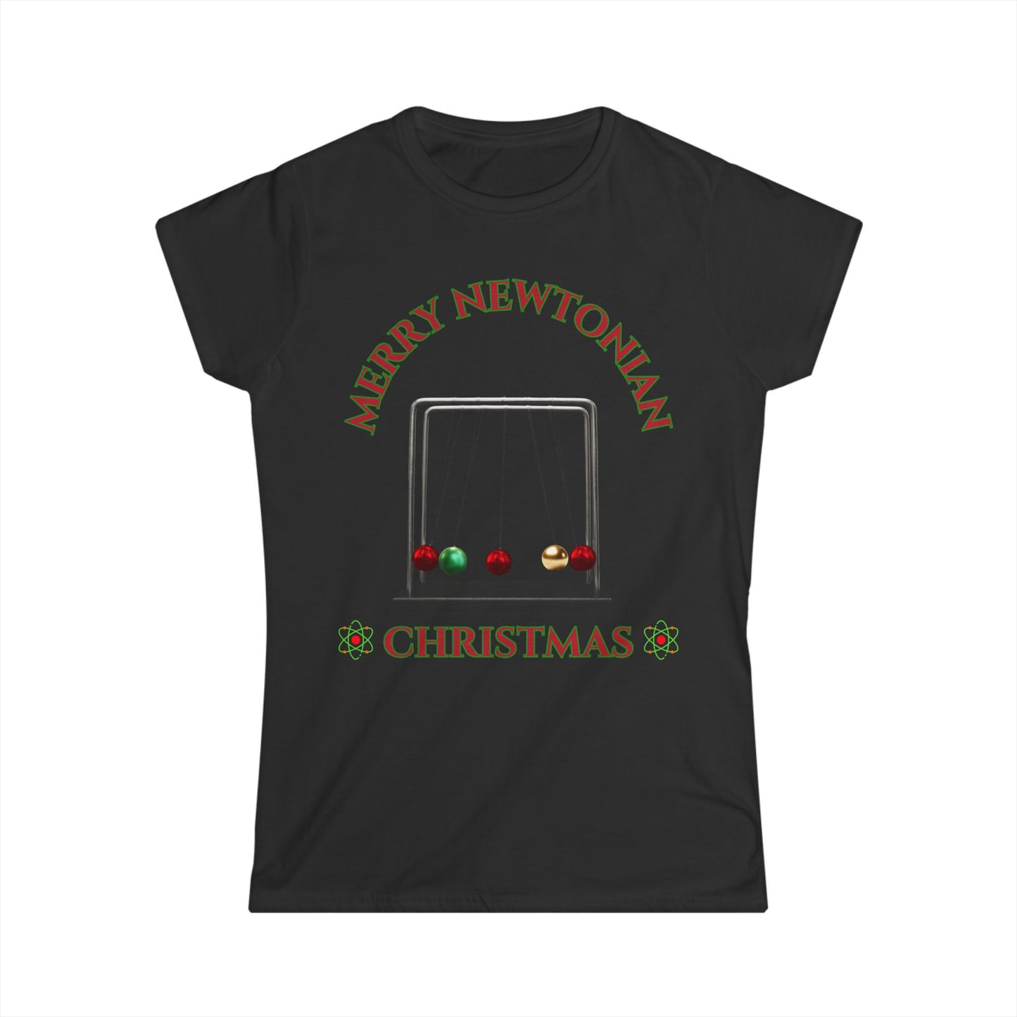 Merry Newtonian Christmas Women's T-shirt: A Fun, Science-Inspired Christmas Design