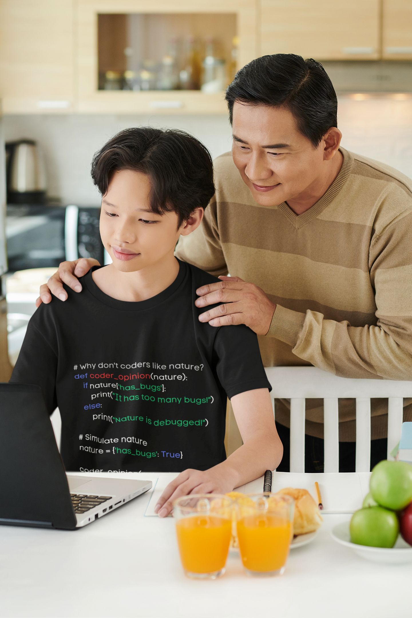 "Why Don't Coders Like Nature?" Kids' STEM T-Shirt – For Budding Tech Enthusiasts