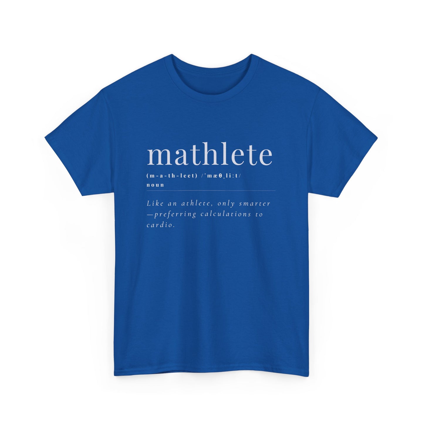 Men's Mathlete Unisex Heavy Cotton T-shirt – Clever Math Humour Design