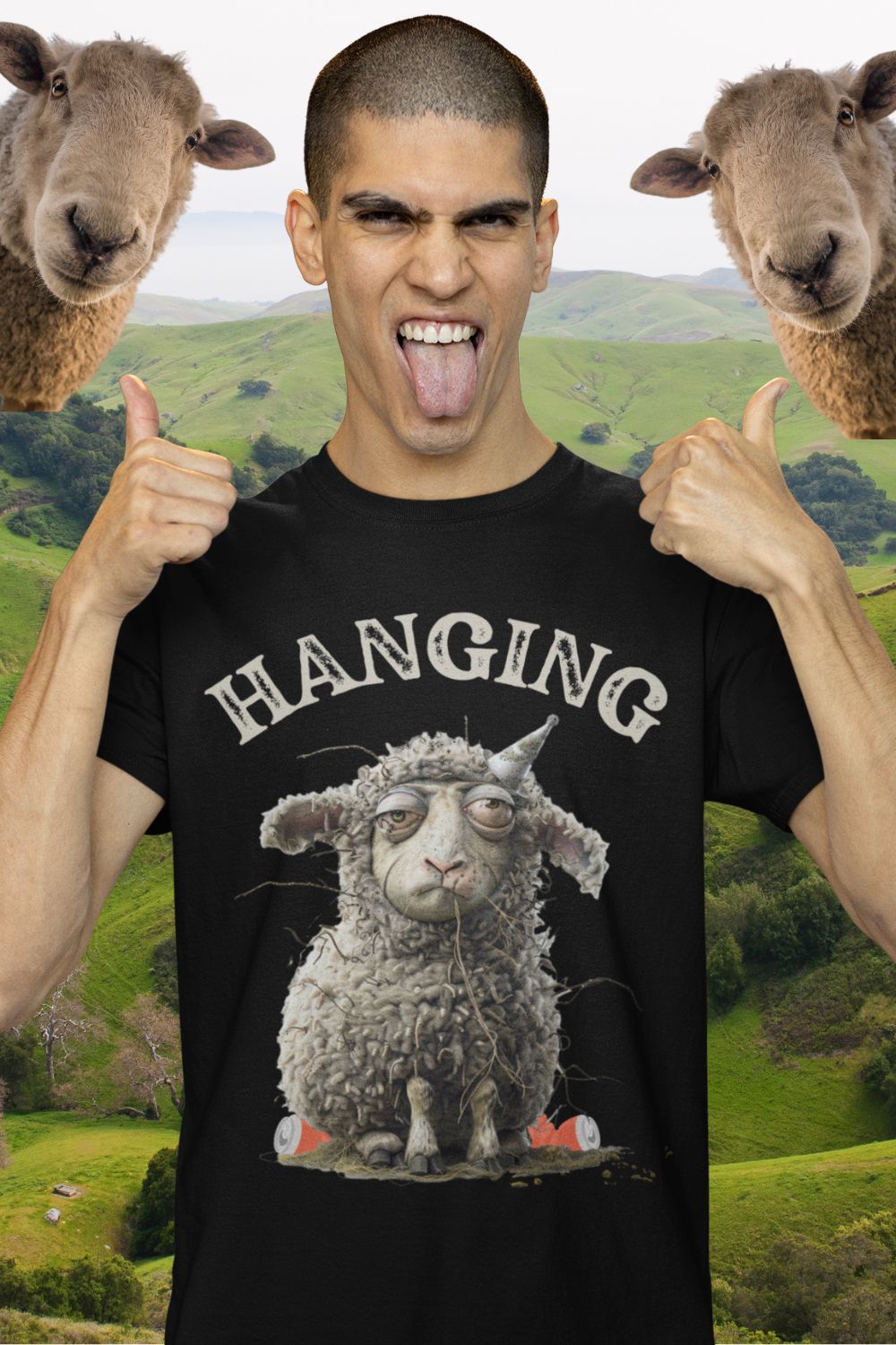 Welsh Hangover: Ewe-nique Design Men's T-shirt