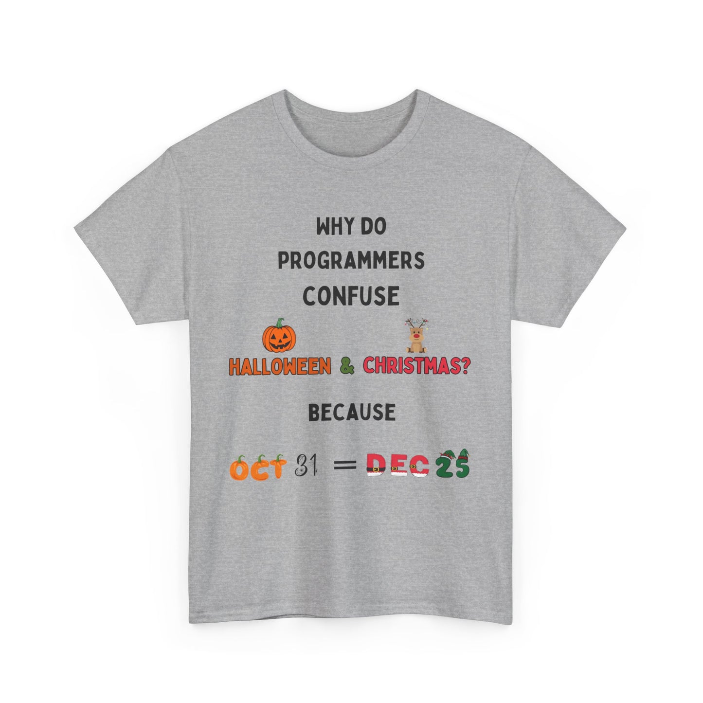 Confused Programmer Genius – MEN'S Unisex Heavy Cotton T-shirt