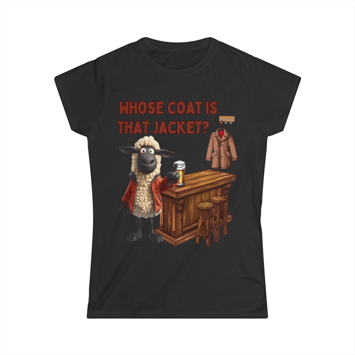 "Whose Coat Is That Jacket?" Women's Welsh T-Shirt – Celebrate Welsh Humour