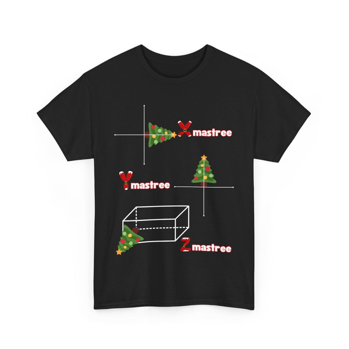 Men's XYZ-Mas Tree Christmas T-Shirt – Unisex Maths Design