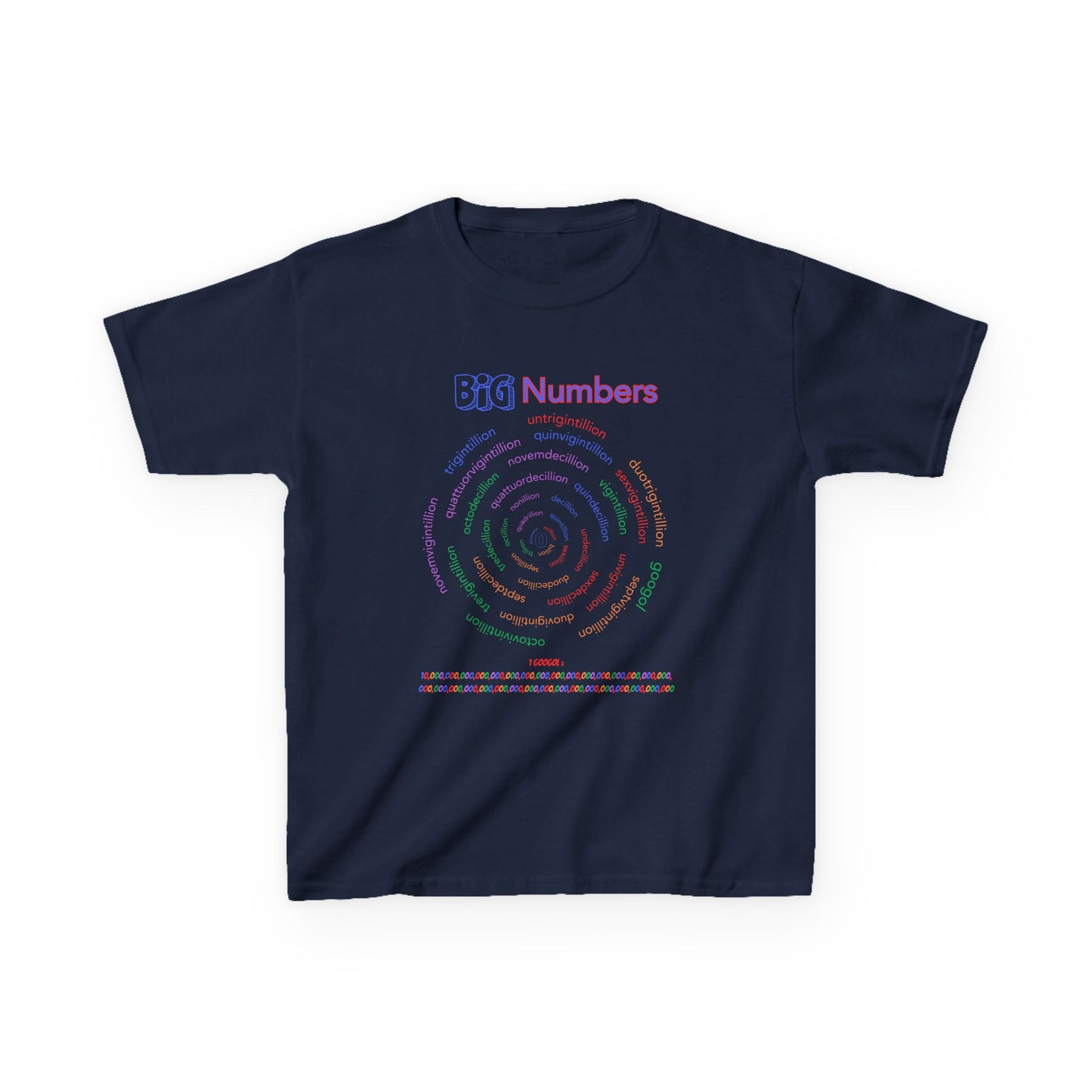 STEM Big Numbers T-Shirt – Inspire Young Mathematicians with a Unique Design