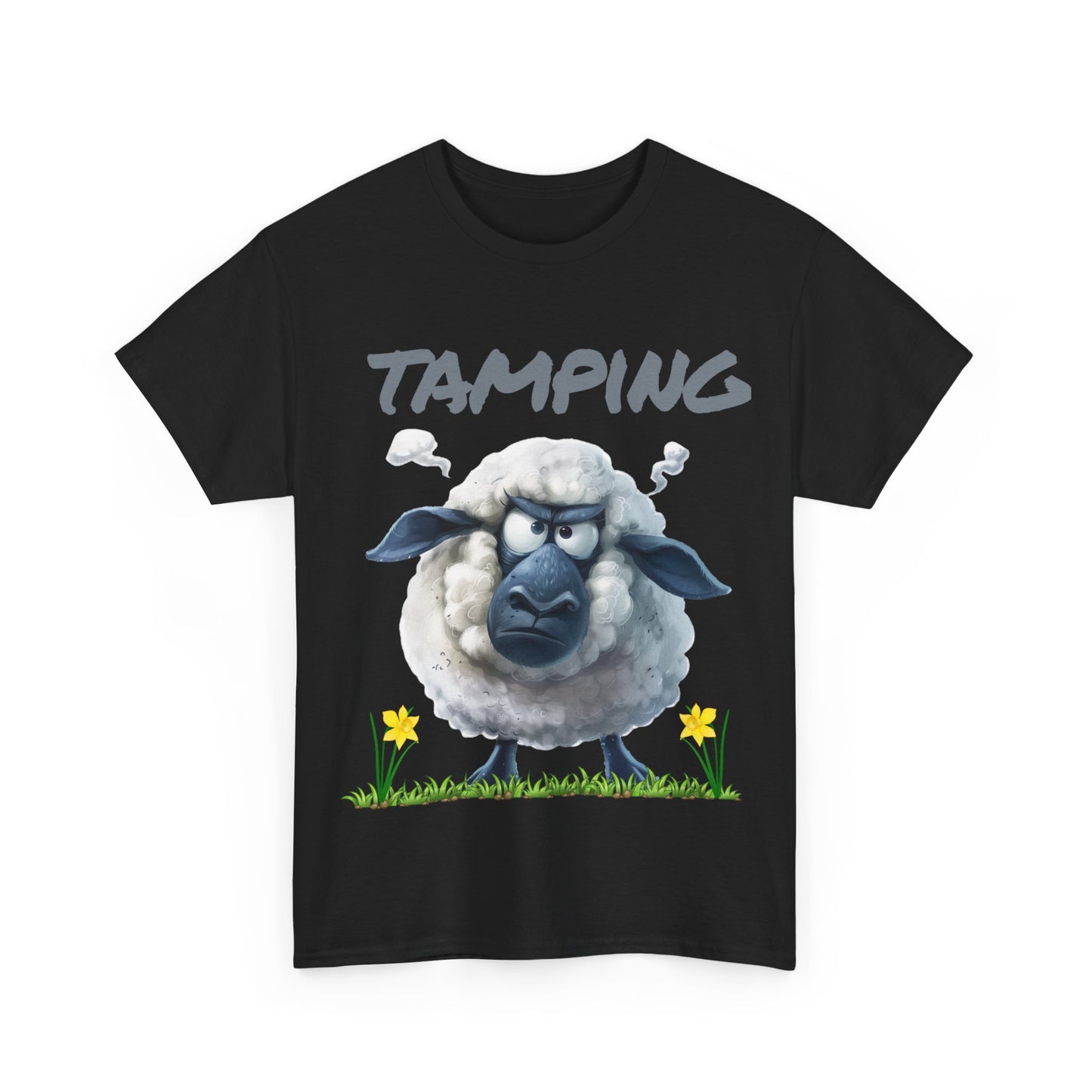 Men’s Tamping Welsh Sheep T-Shirt – Celebrating Iconic Valleys Phrases