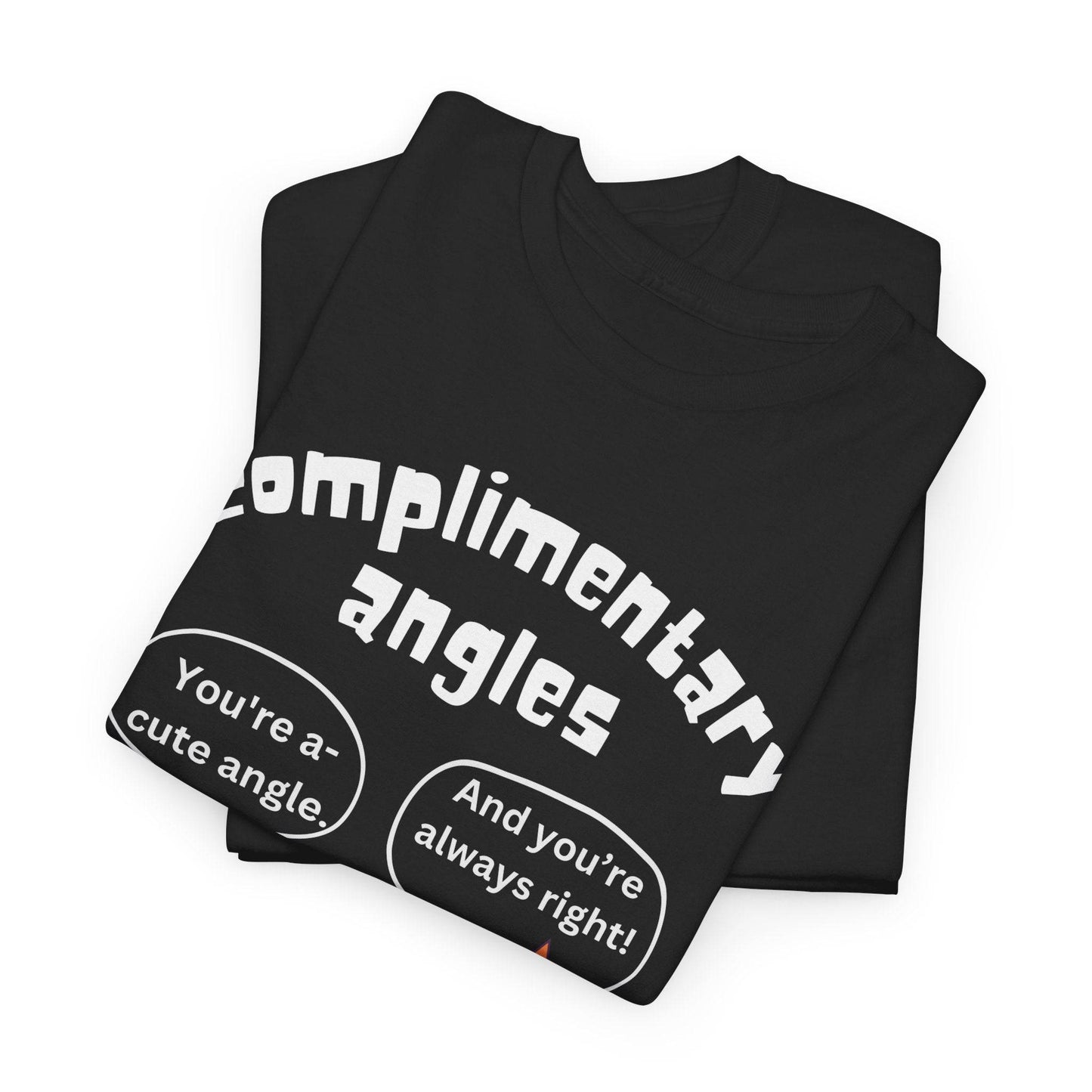 Men's Complimentary Angles Funny Maths T-Shirt – Unisex Fit for Maths Enthusiasts