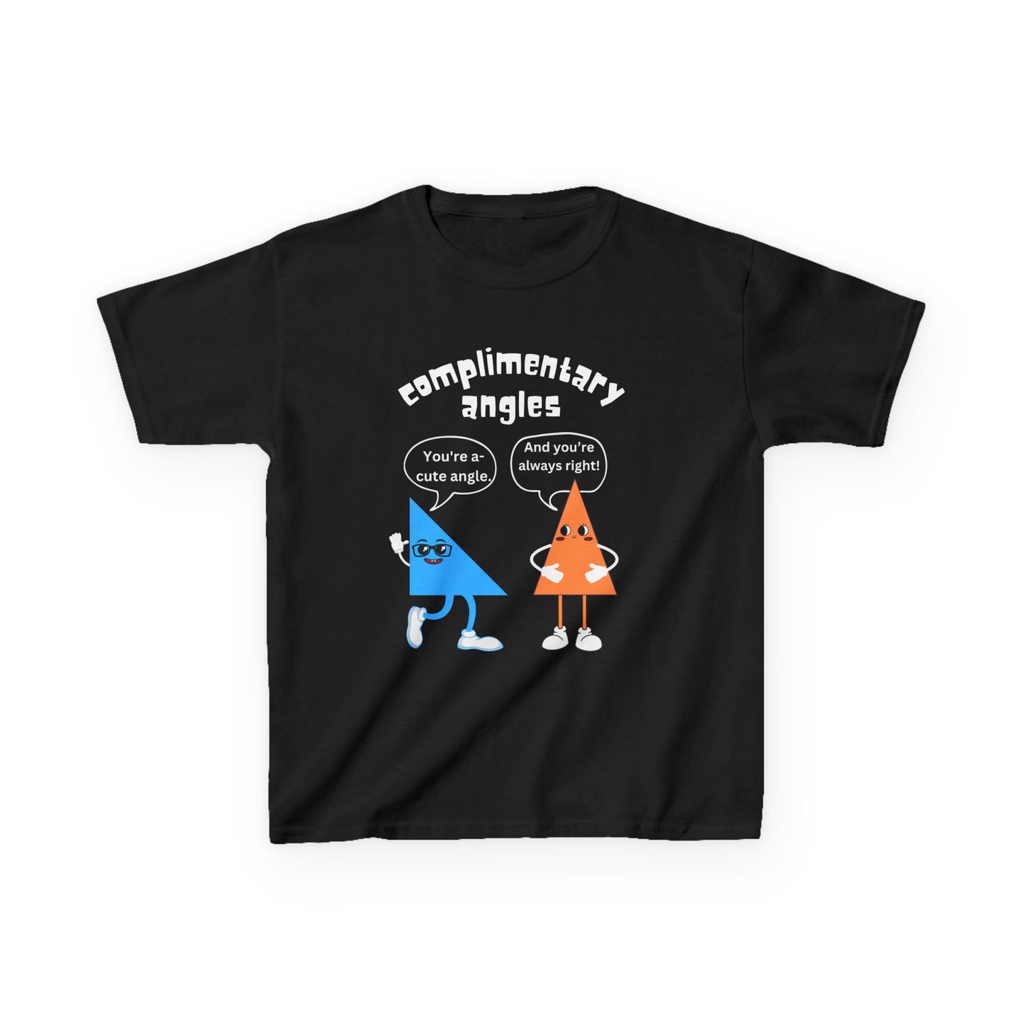 Complimentary Angles Funny Maths Kids' T-Shirt – Clever STEM-Inspired Design