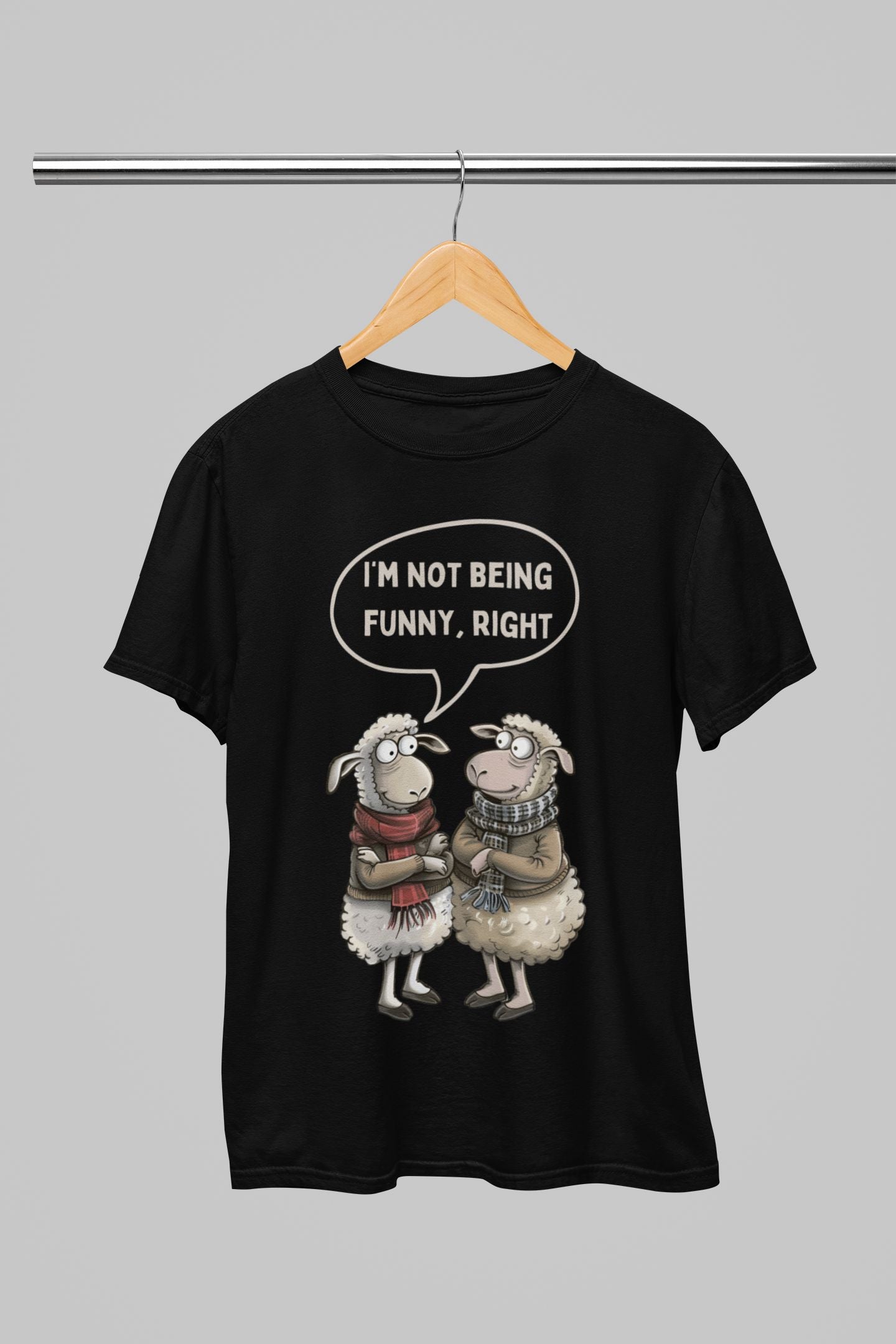 I'm Not Being Funny, Right? Men's (Unisex) T-shirt – Serious Welsh Humour Meets Comfort